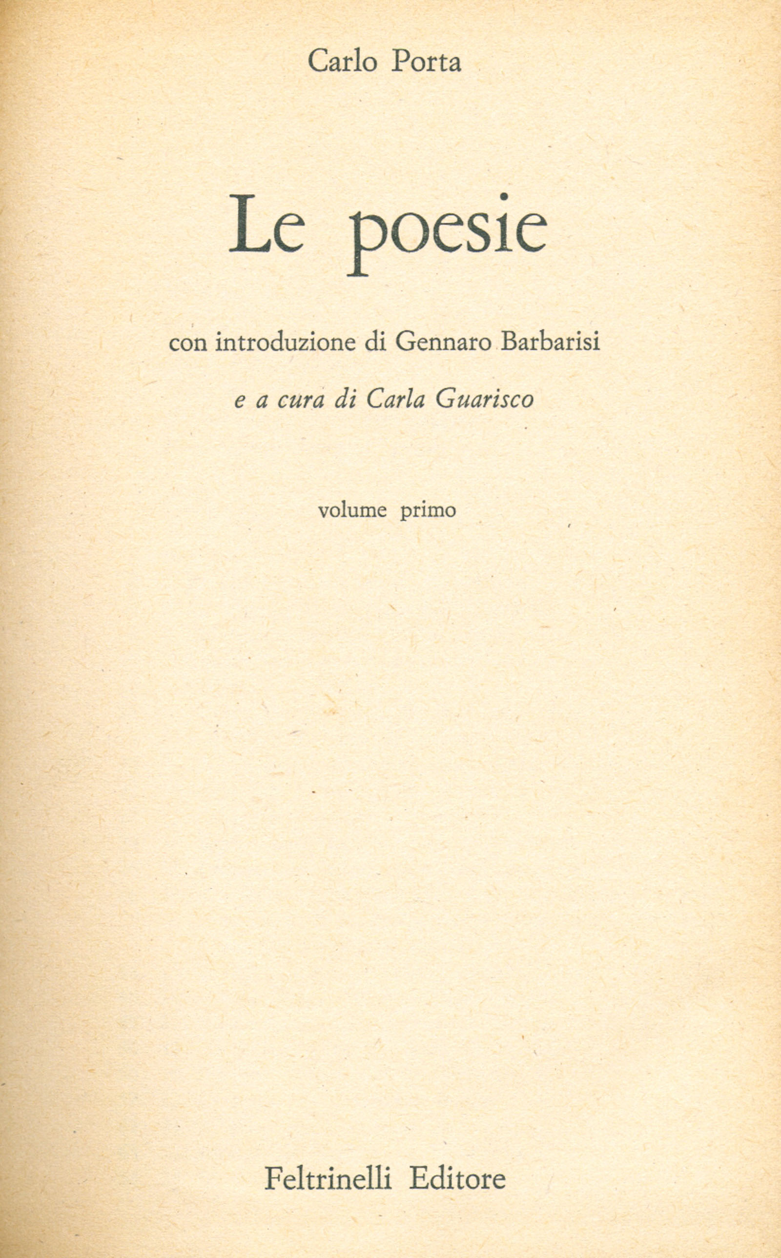 Le poesie (due volumi)