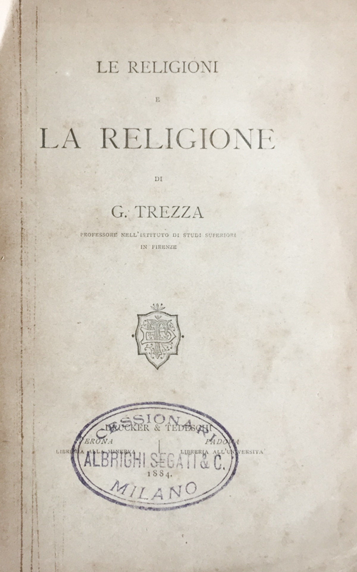 Le religioni e la religione