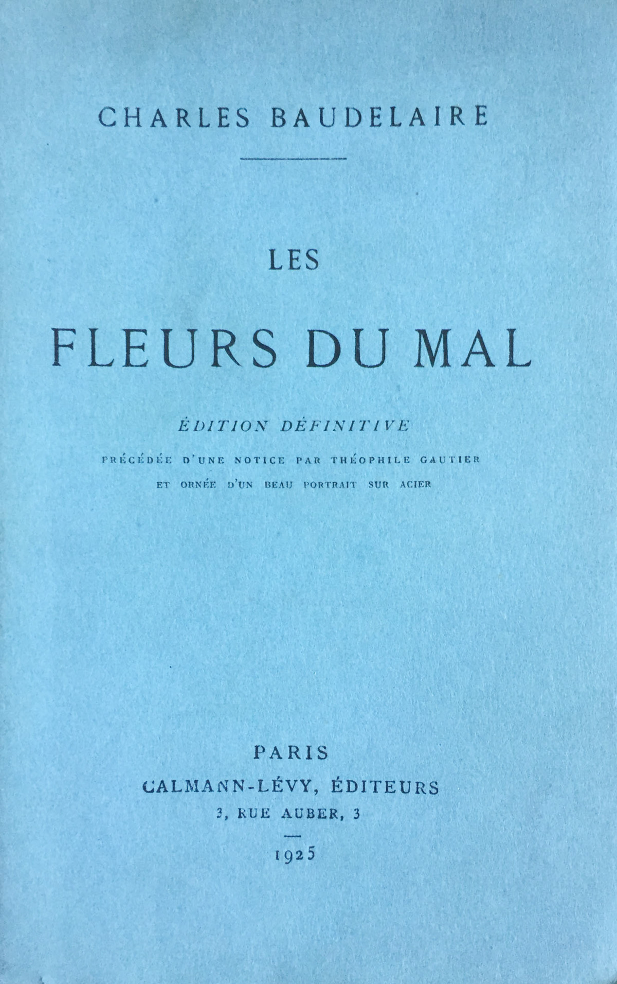 Les fleurs du mal