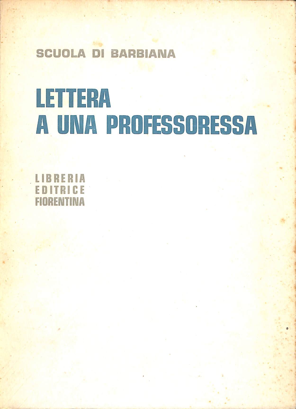 Lettera a una professoressa