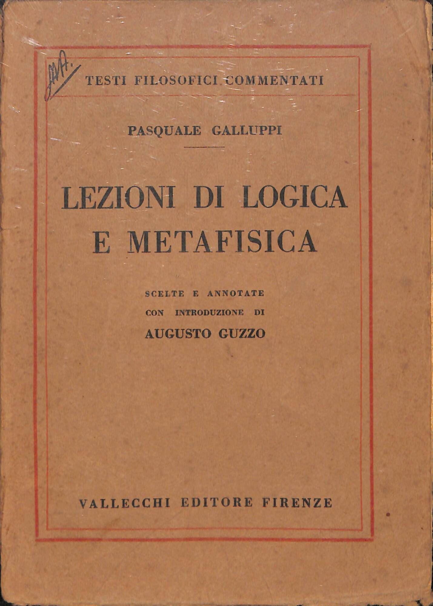 Lezioni di logica e metafisica
