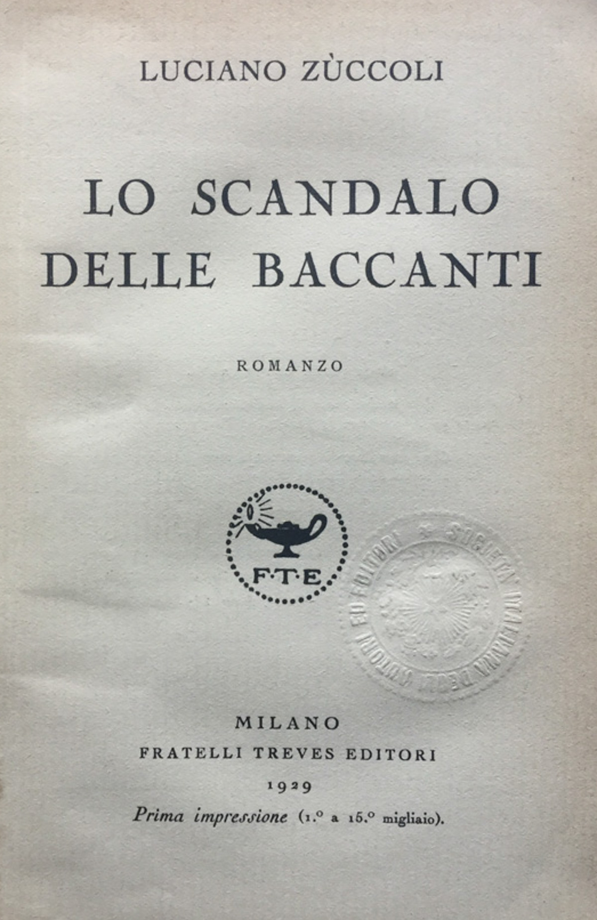 Lo scandalo delle Baccanti