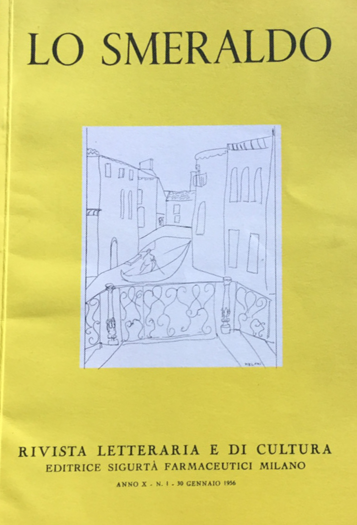 Lo Smeraldo. Rivista letteraria e di cultura 1956 Annata completa