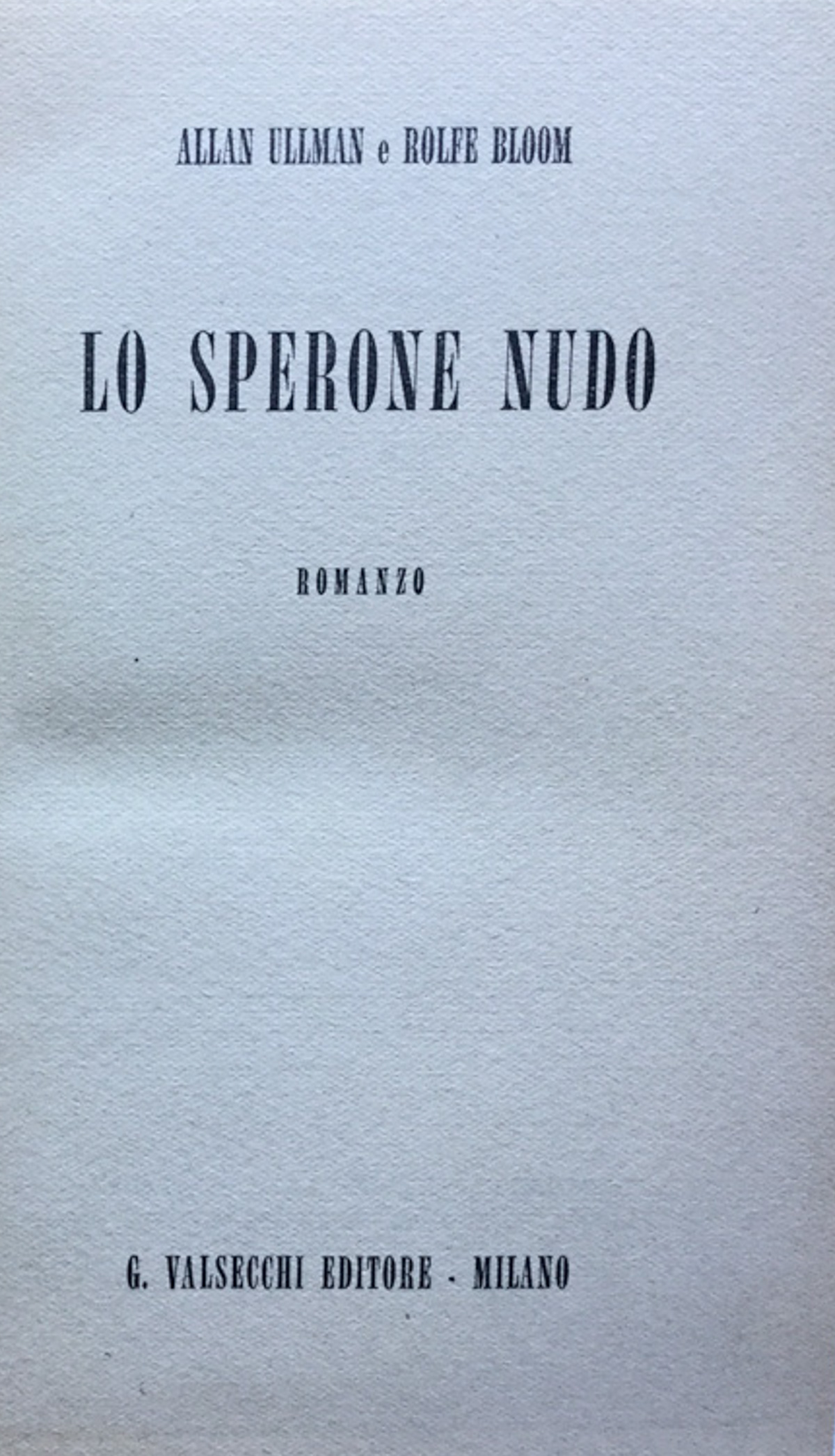Lo sperone nudo