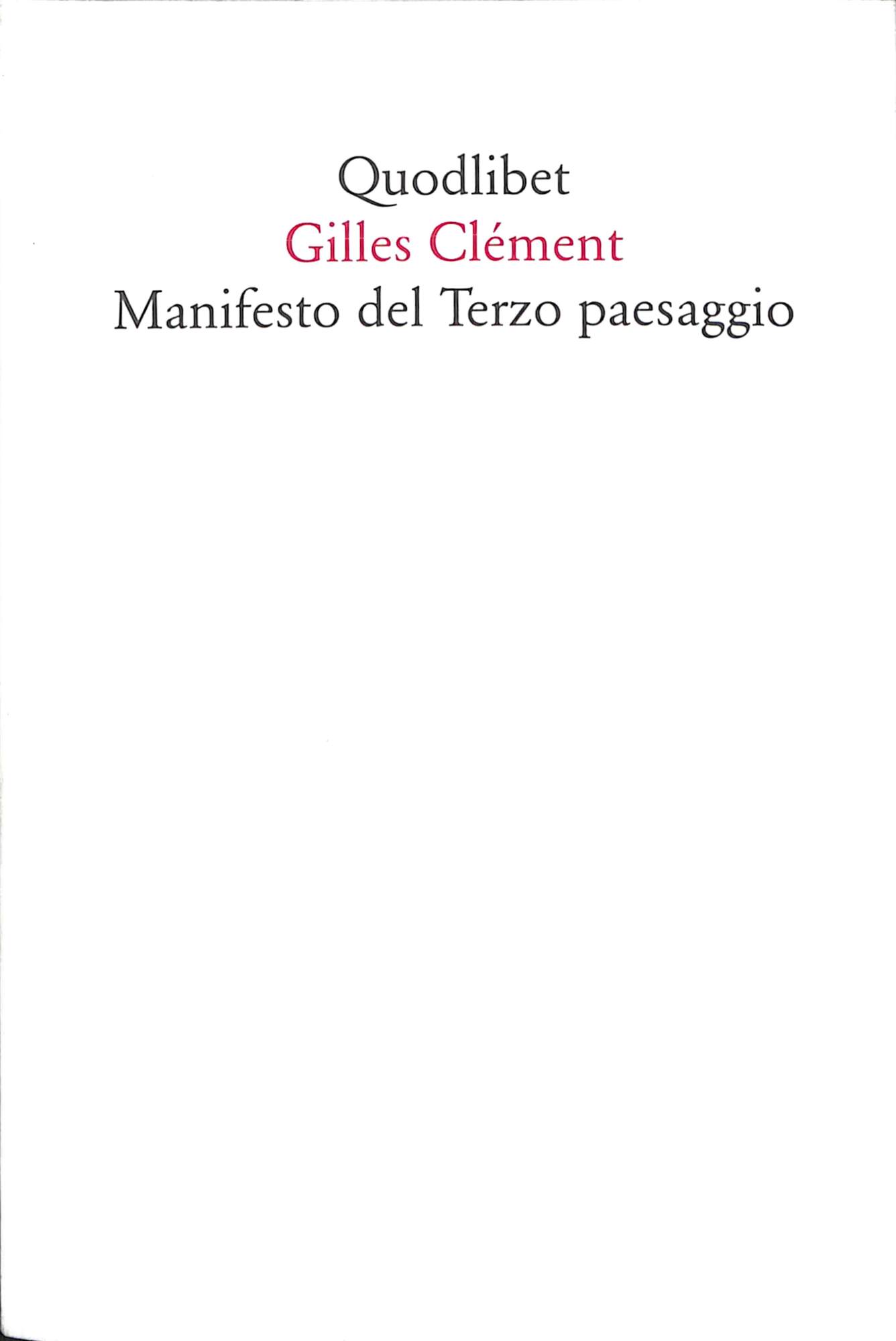 Manifesto del Terzo paesaggio