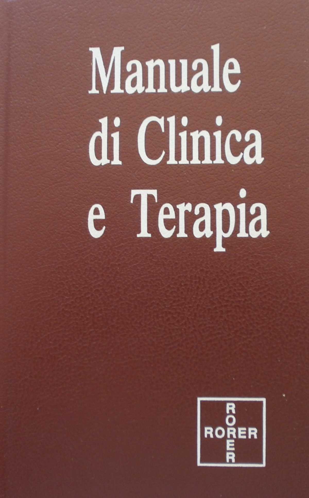 Manuale di clinica e terapia Martinucci 1990