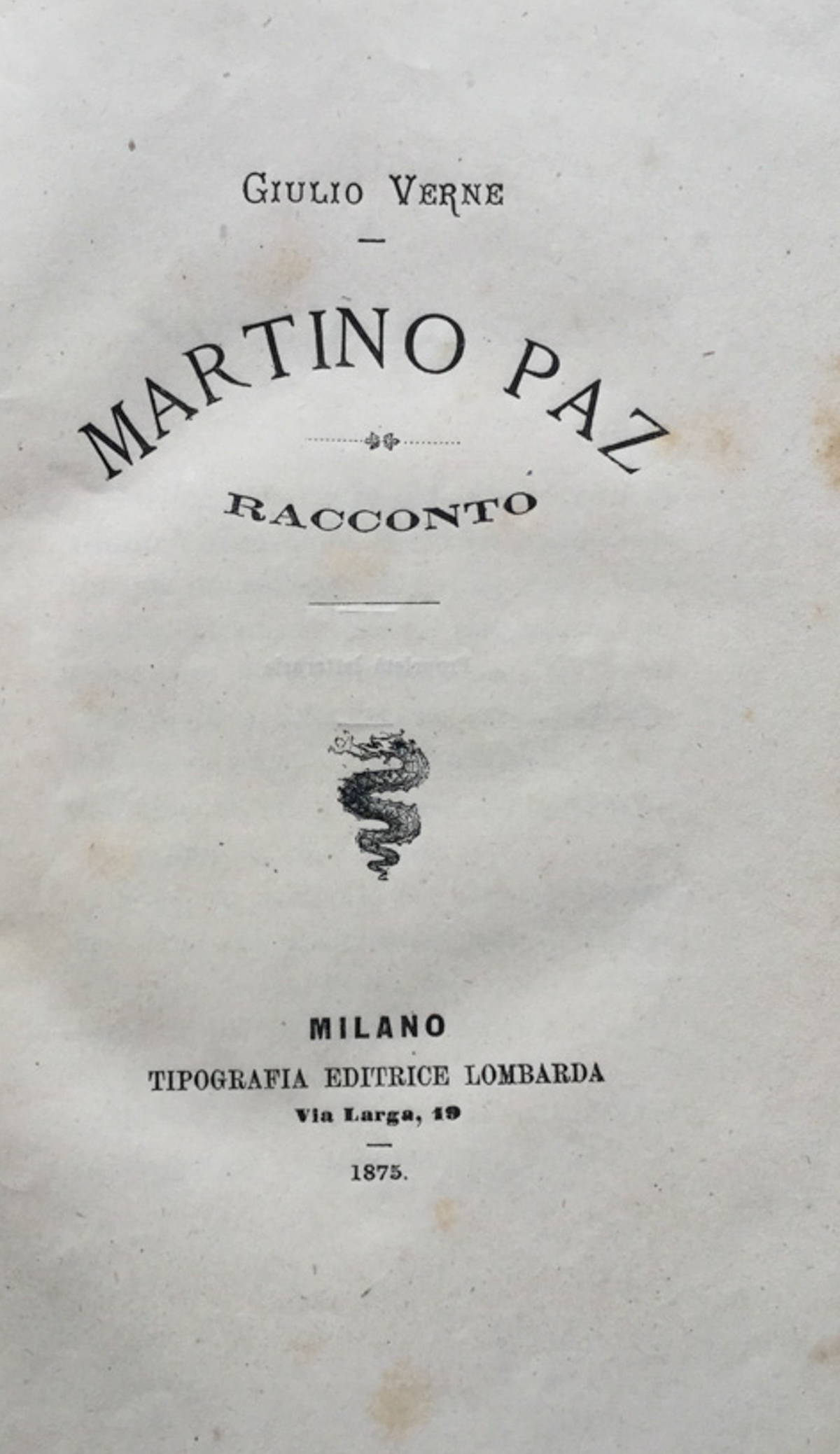 Martino Paz. Racconto