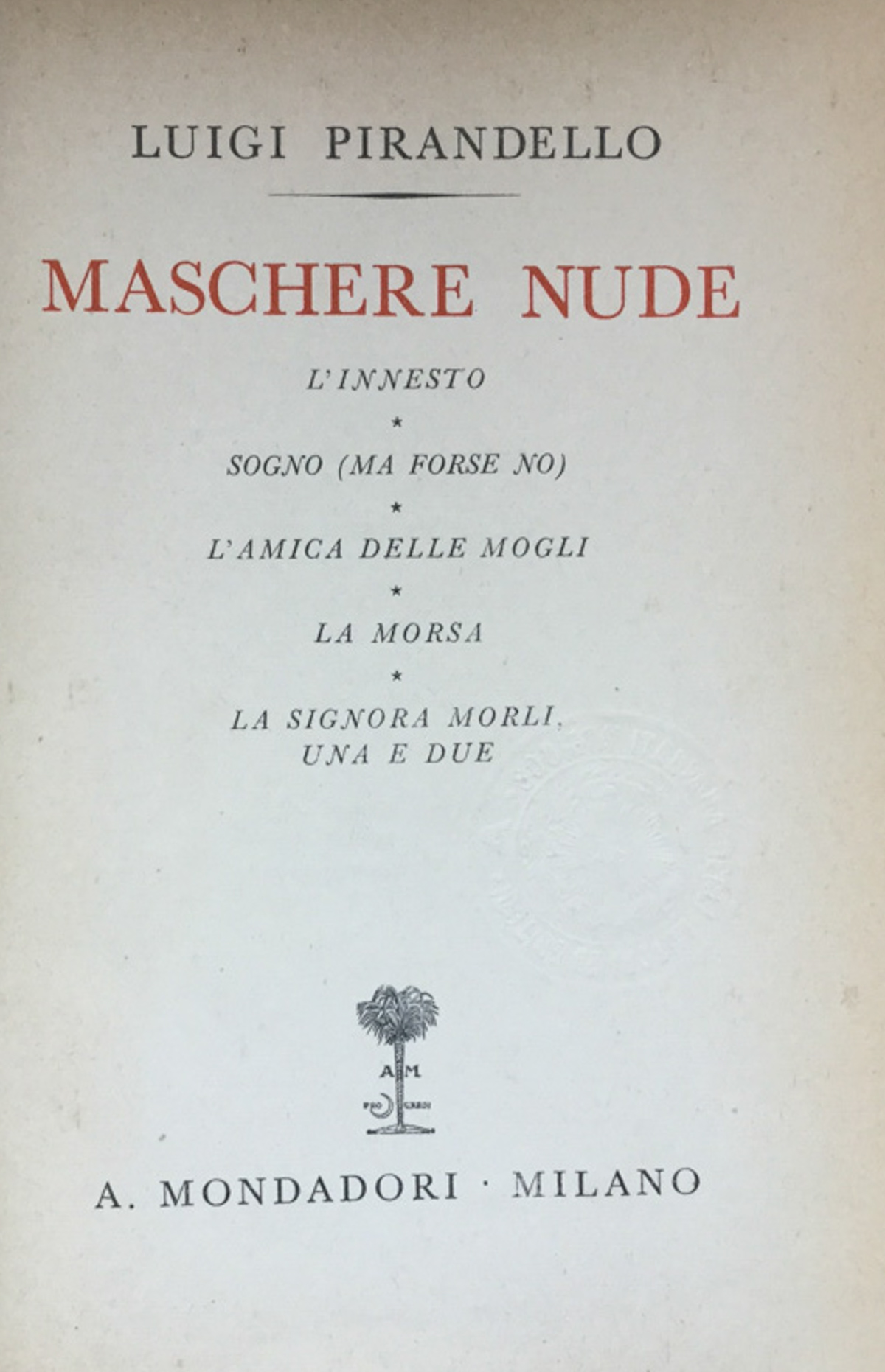Maschere nude.