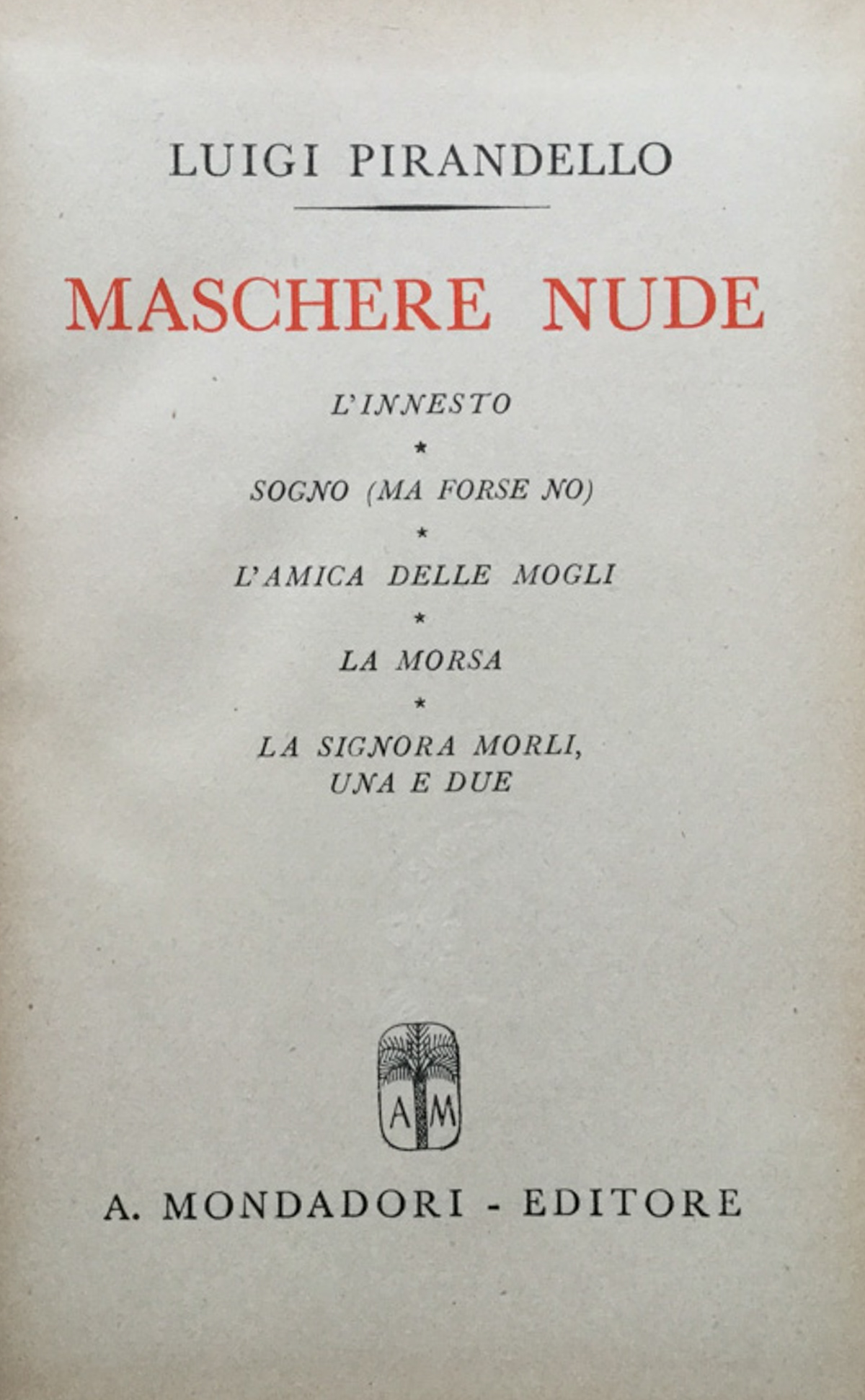 Maschere nude.