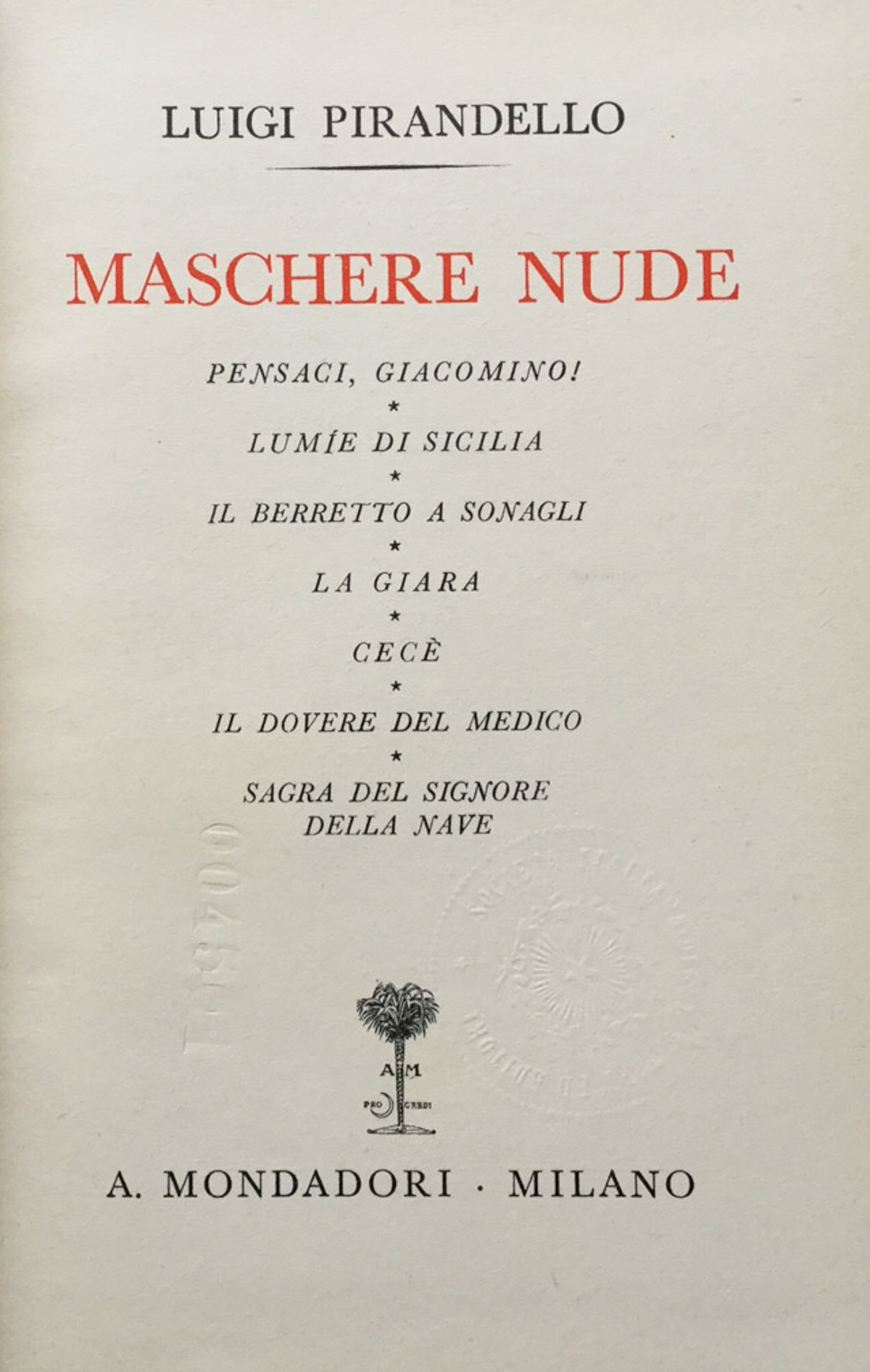 Maschere nude.