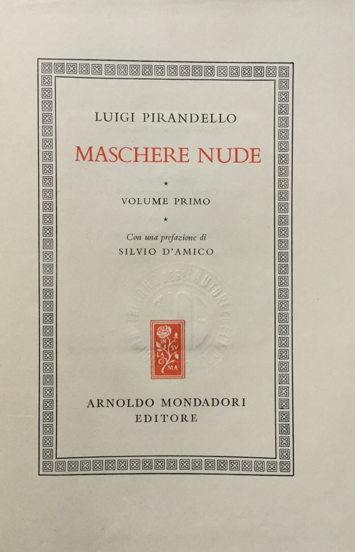 Maschere nude. Vol. 1