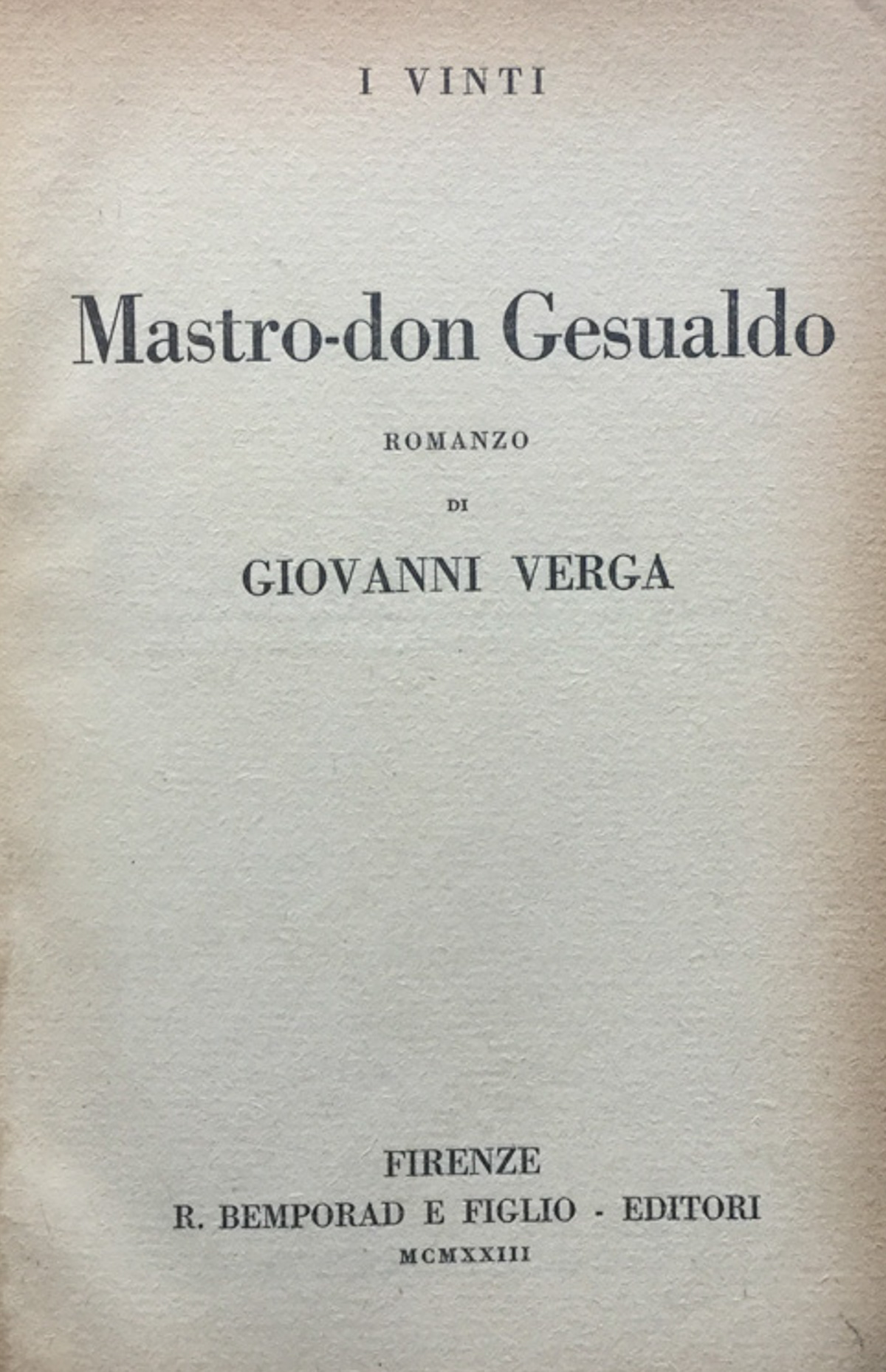 Mastro-don Gesualdo