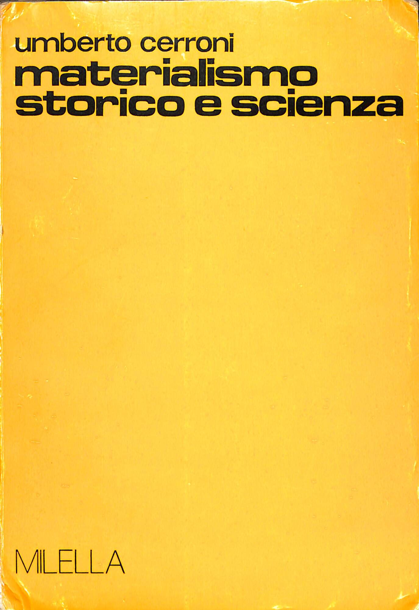 Materialismo storico e scienza