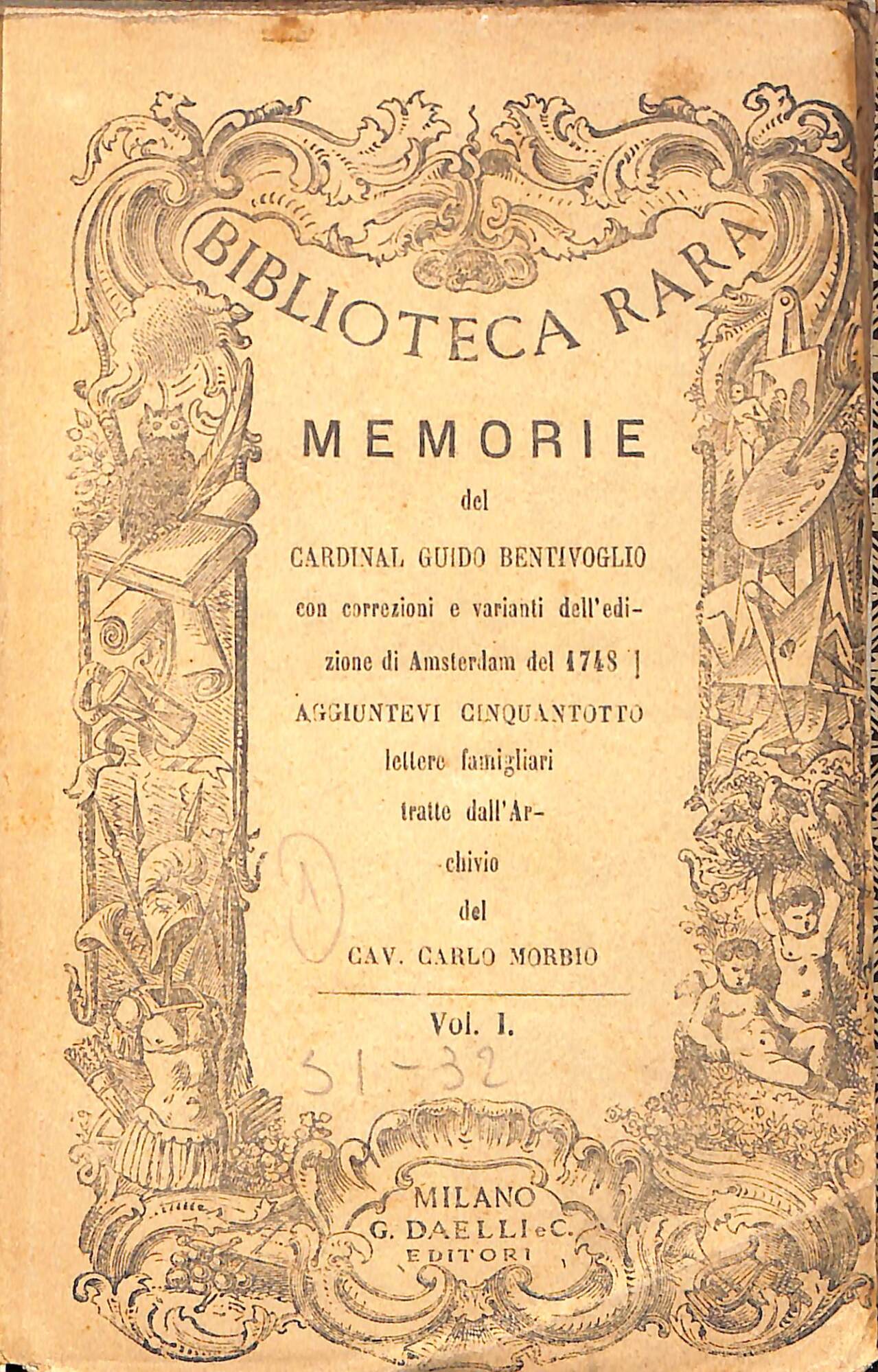 Memorie del cardinal Guido Bentivoglio : con correzioni e varianti …