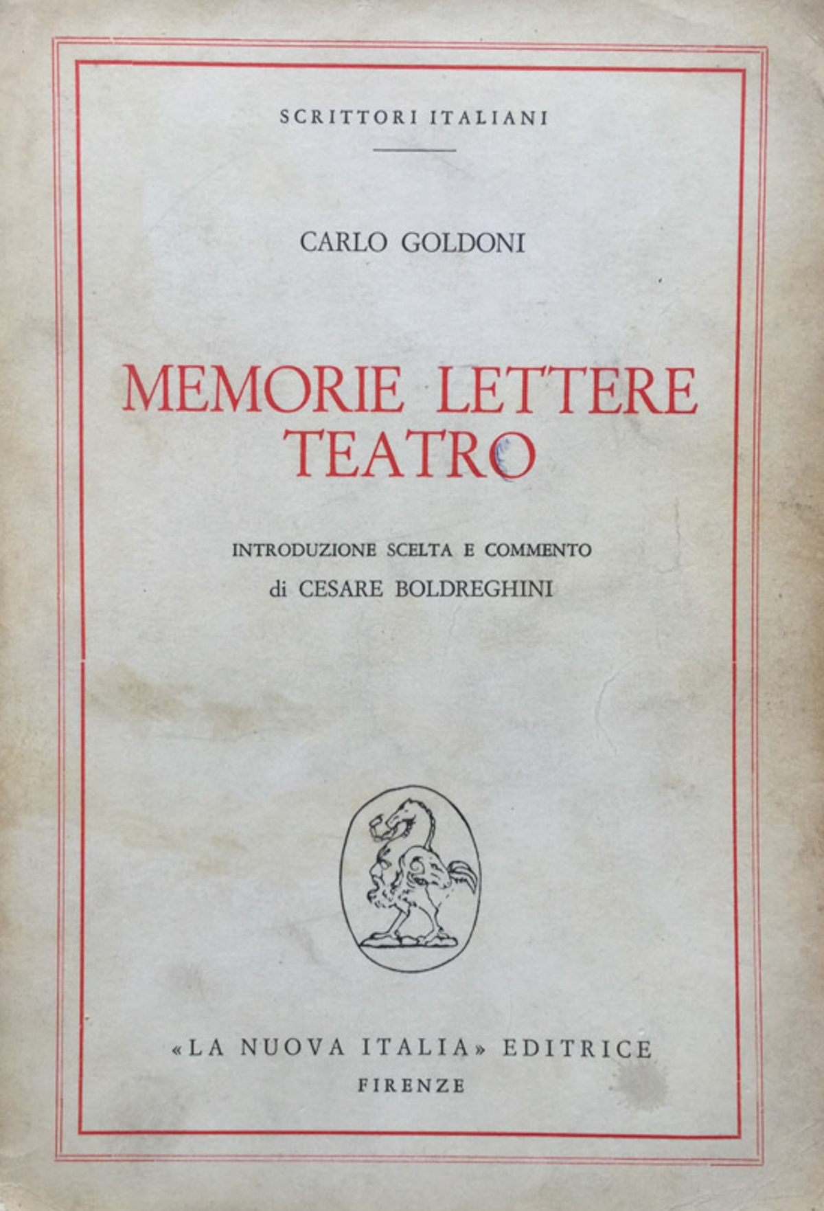 Memorie Lettere Teatro