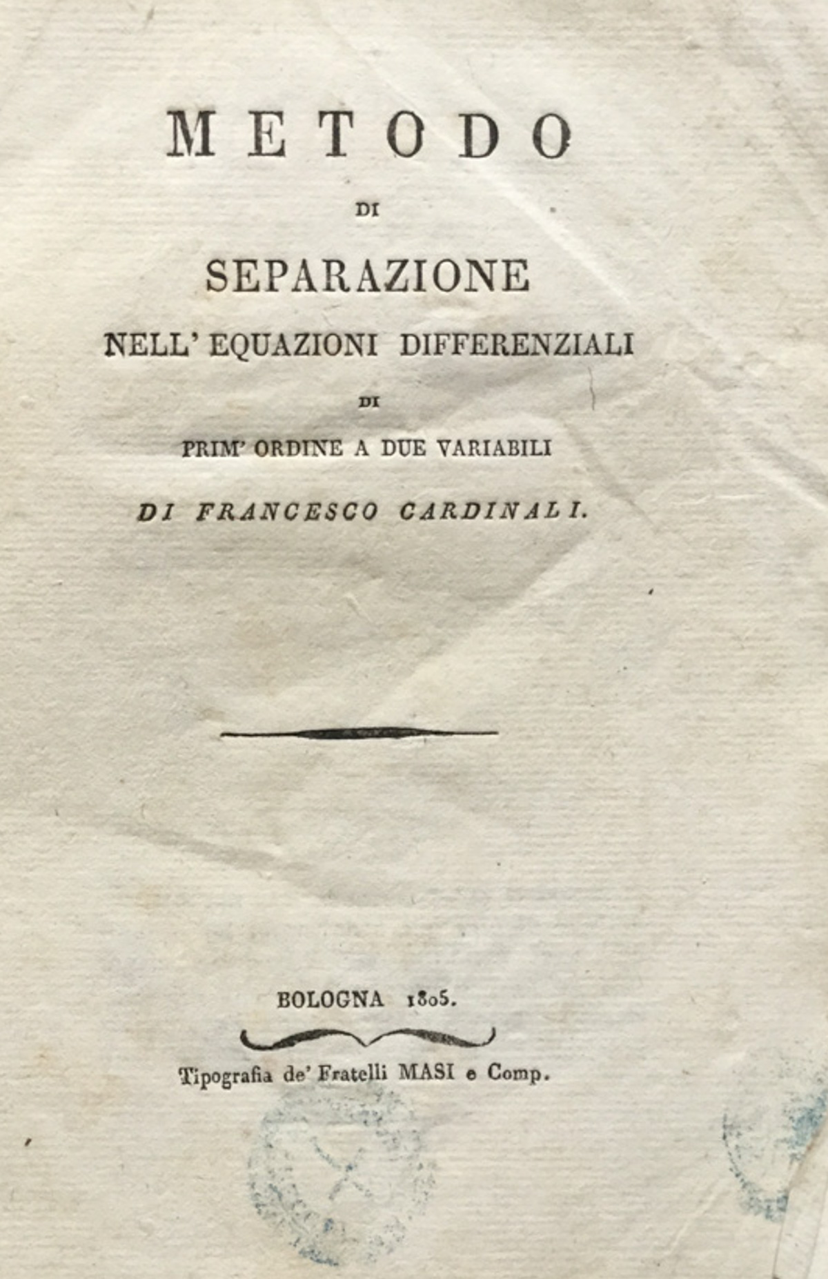 Metodo di separazione nell'equazioni differenziali di prim'ordine a due variabili