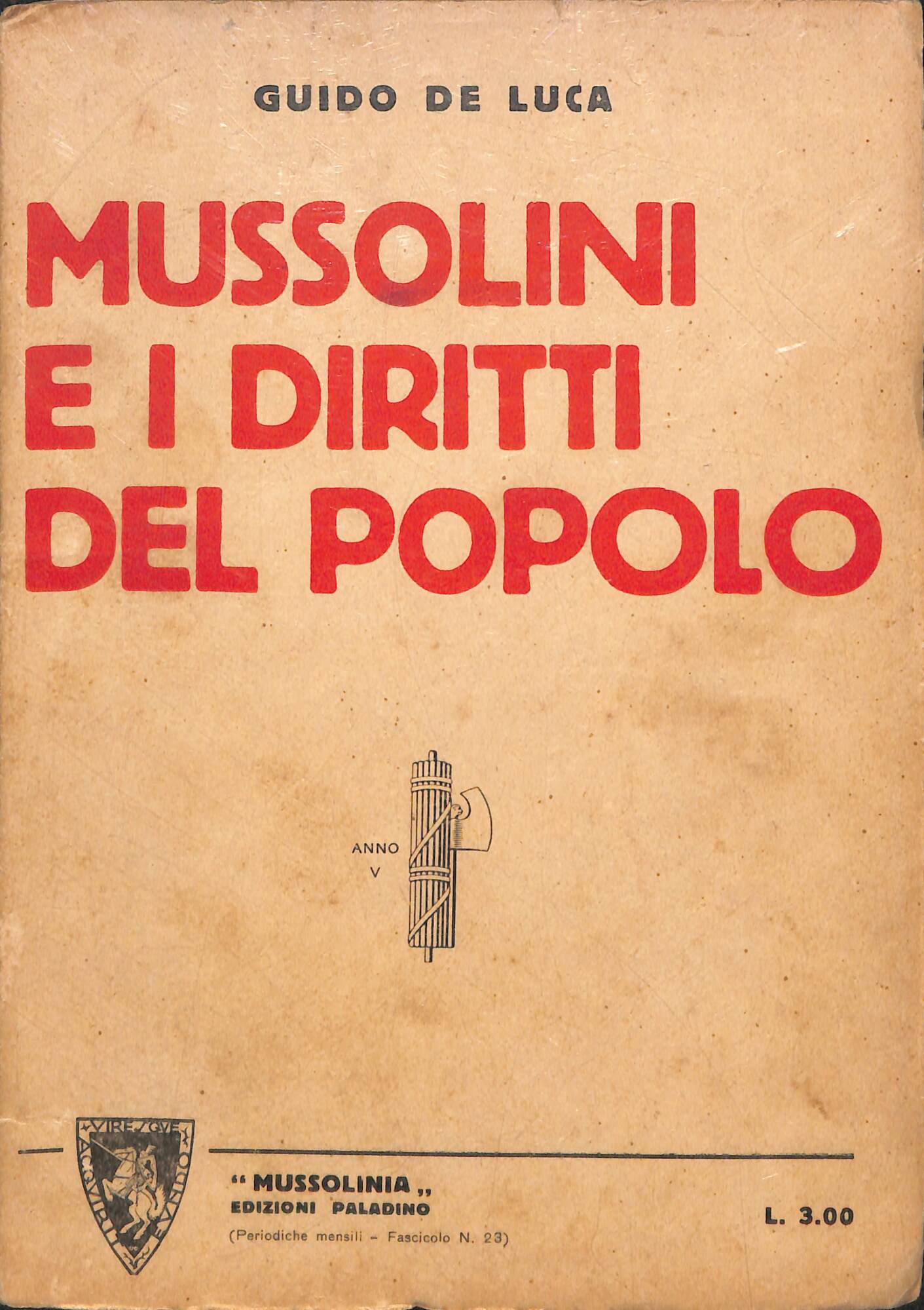 Mussolini e i diritti del popolo