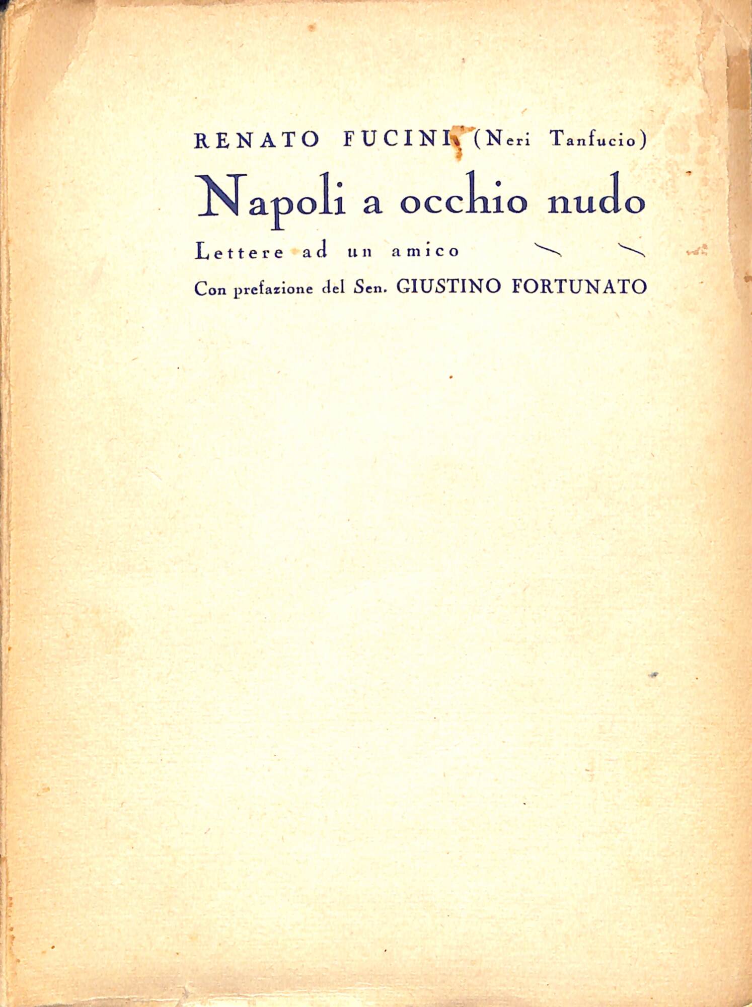 Napoli a occhio nudo : lettere a un amico