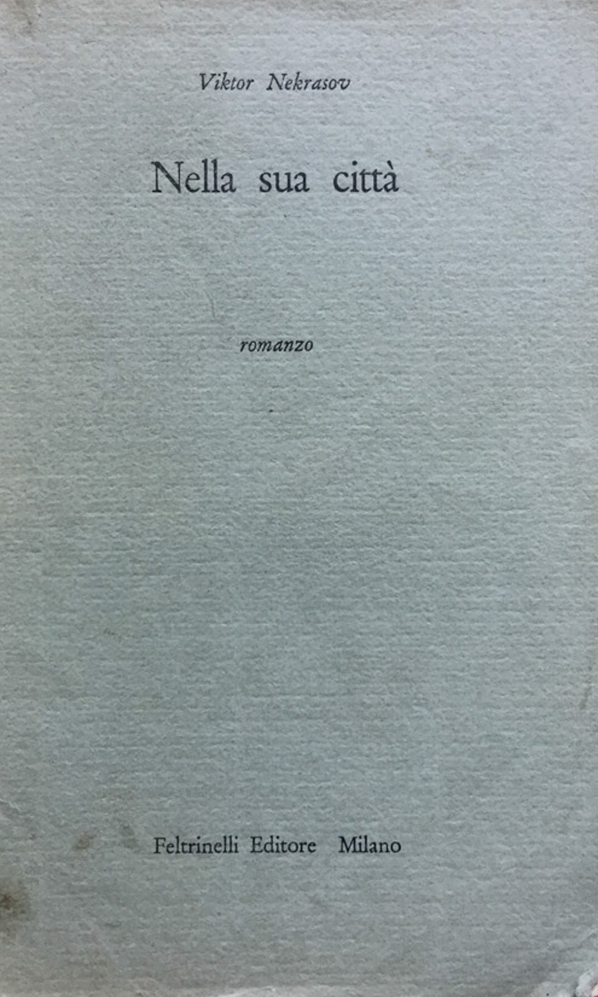 Nella sua città