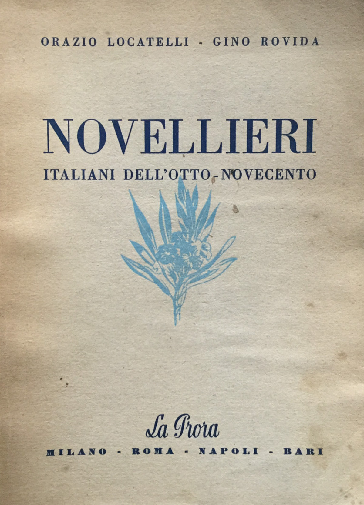 Novellieri italiani dell'otto-novecento.