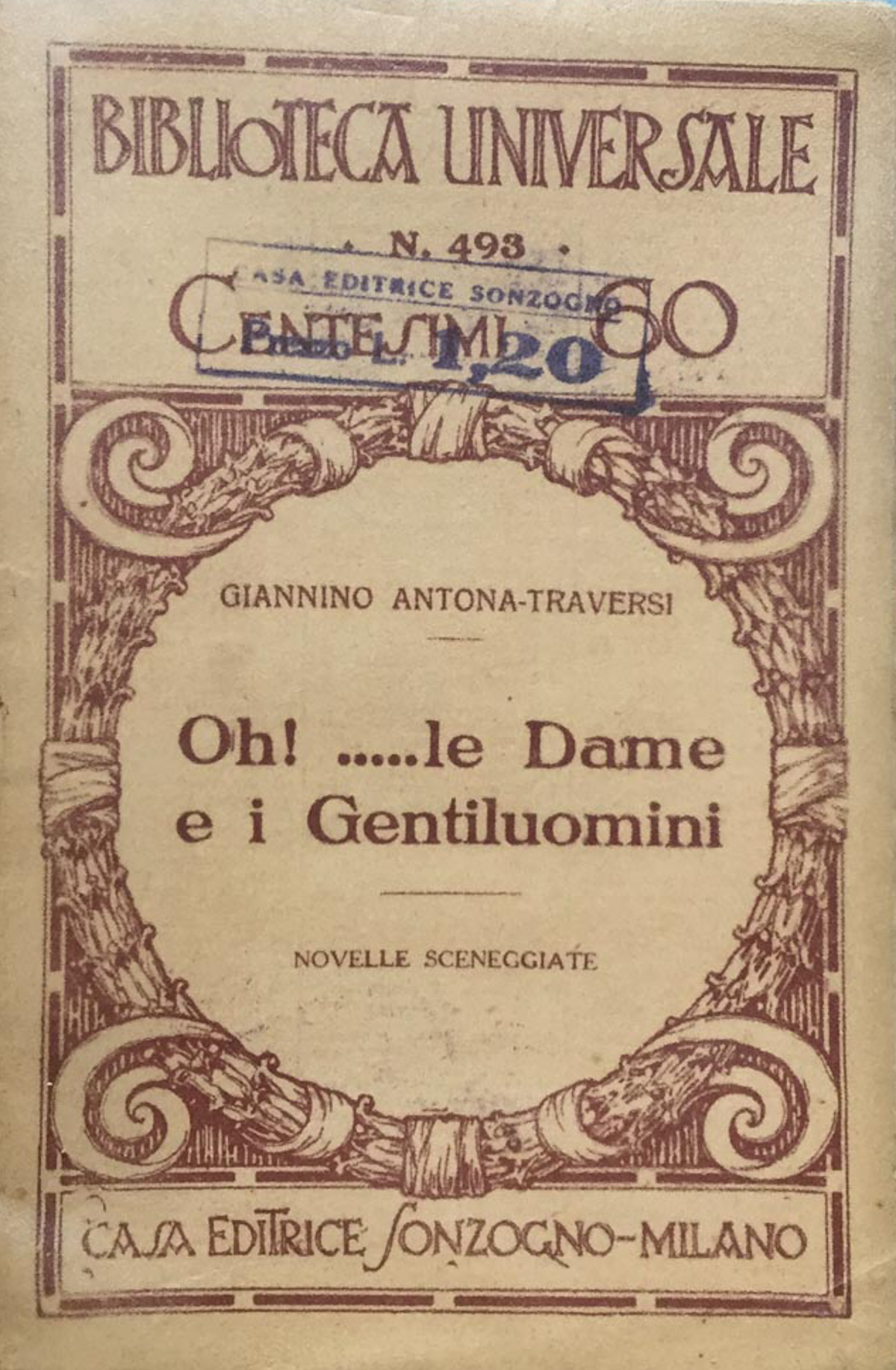 Oh!.le dame e i gentiluomini : novelle sceneggiate