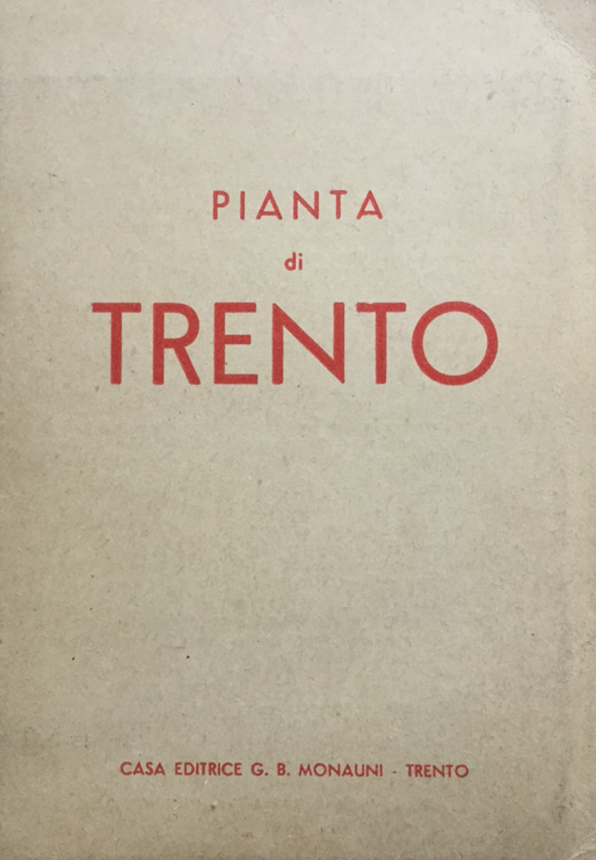 Pianta di Trento