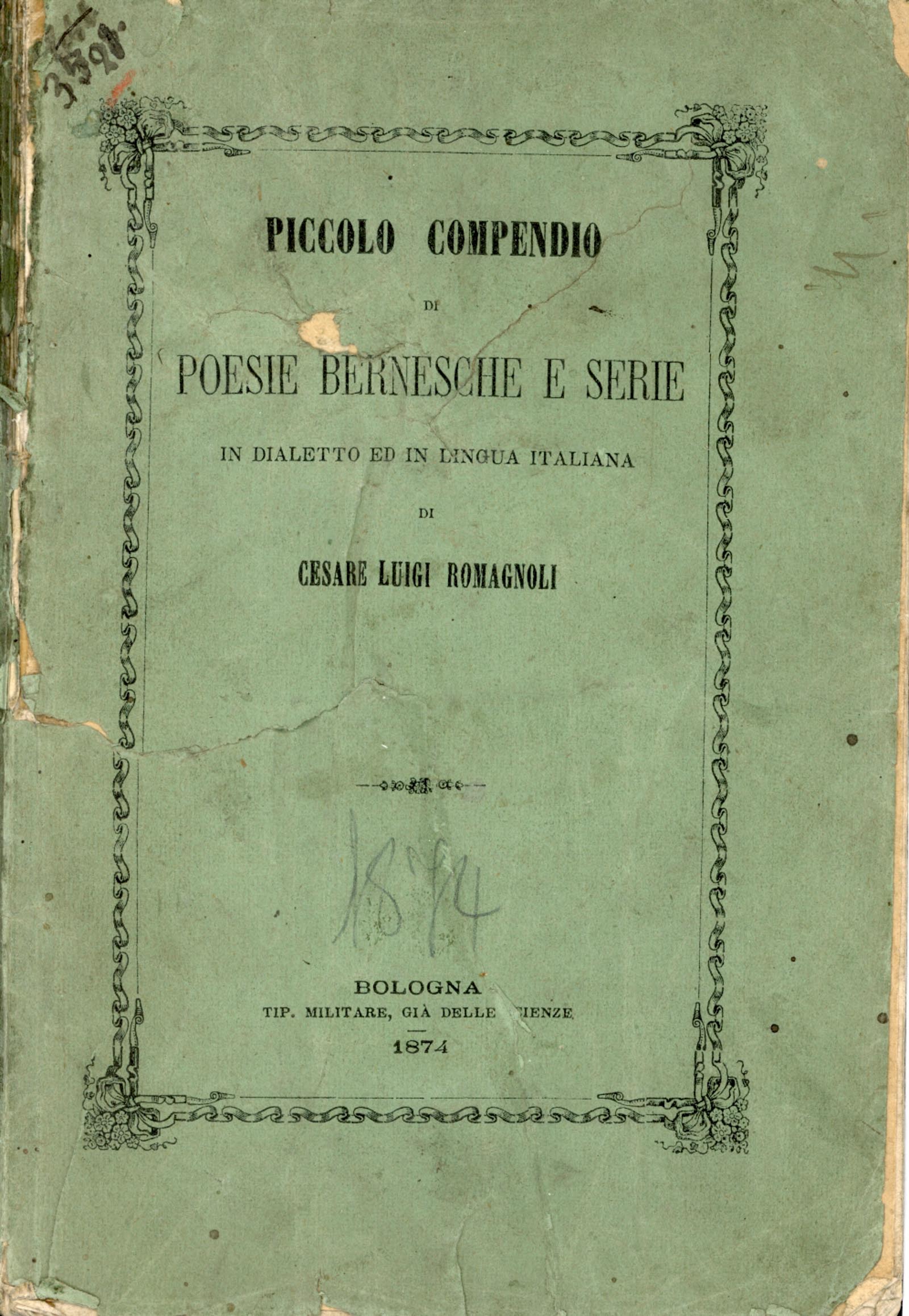 Piccolo compendio di poesie bernesche e serie in dialetto e …