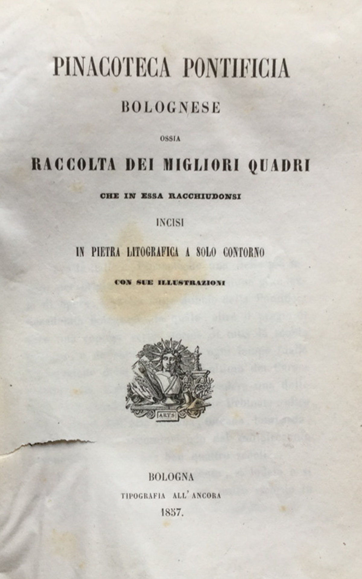 Pinacoteca pontificia bolognese ossia raccolta dei migliori quadri che in …