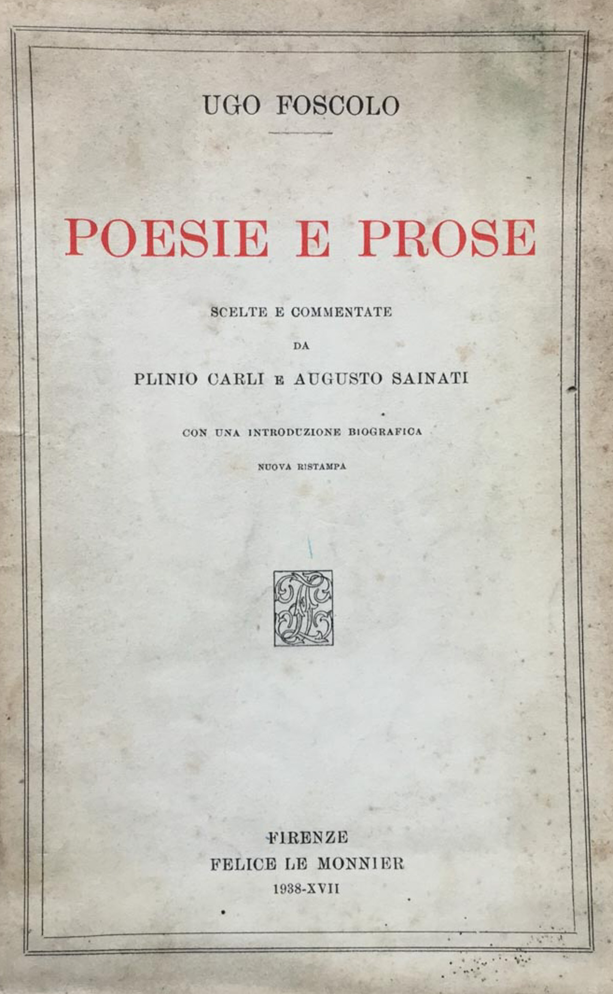 Poesie e prose