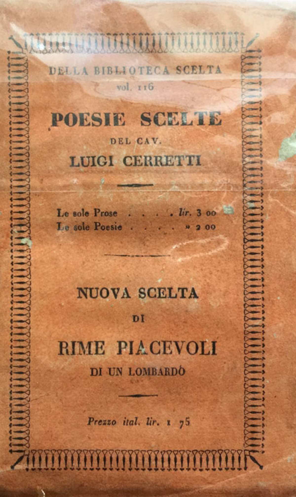 Poesie scelte del cav. Luigi Cerretti modonese