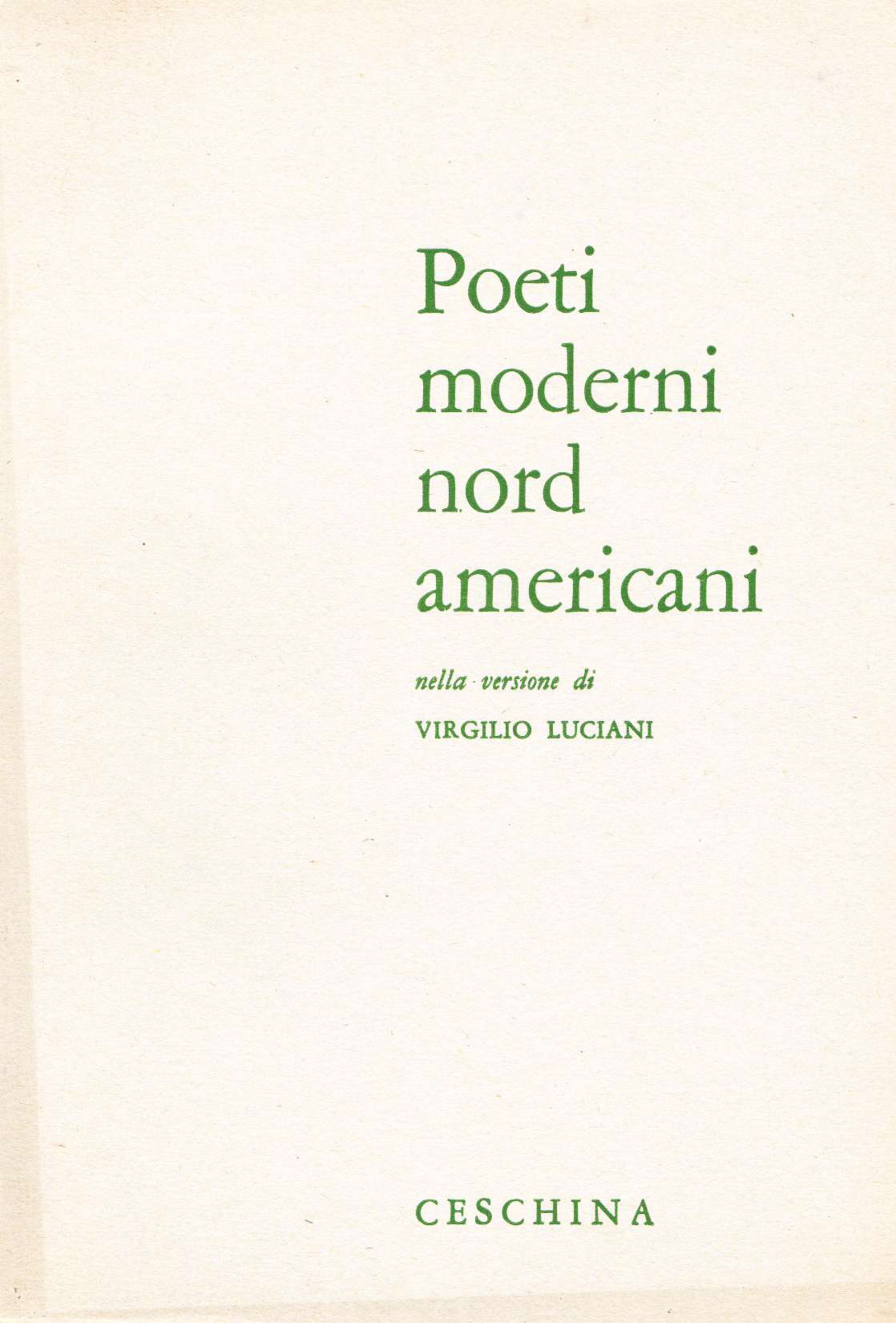 Poeti moderni nord americani