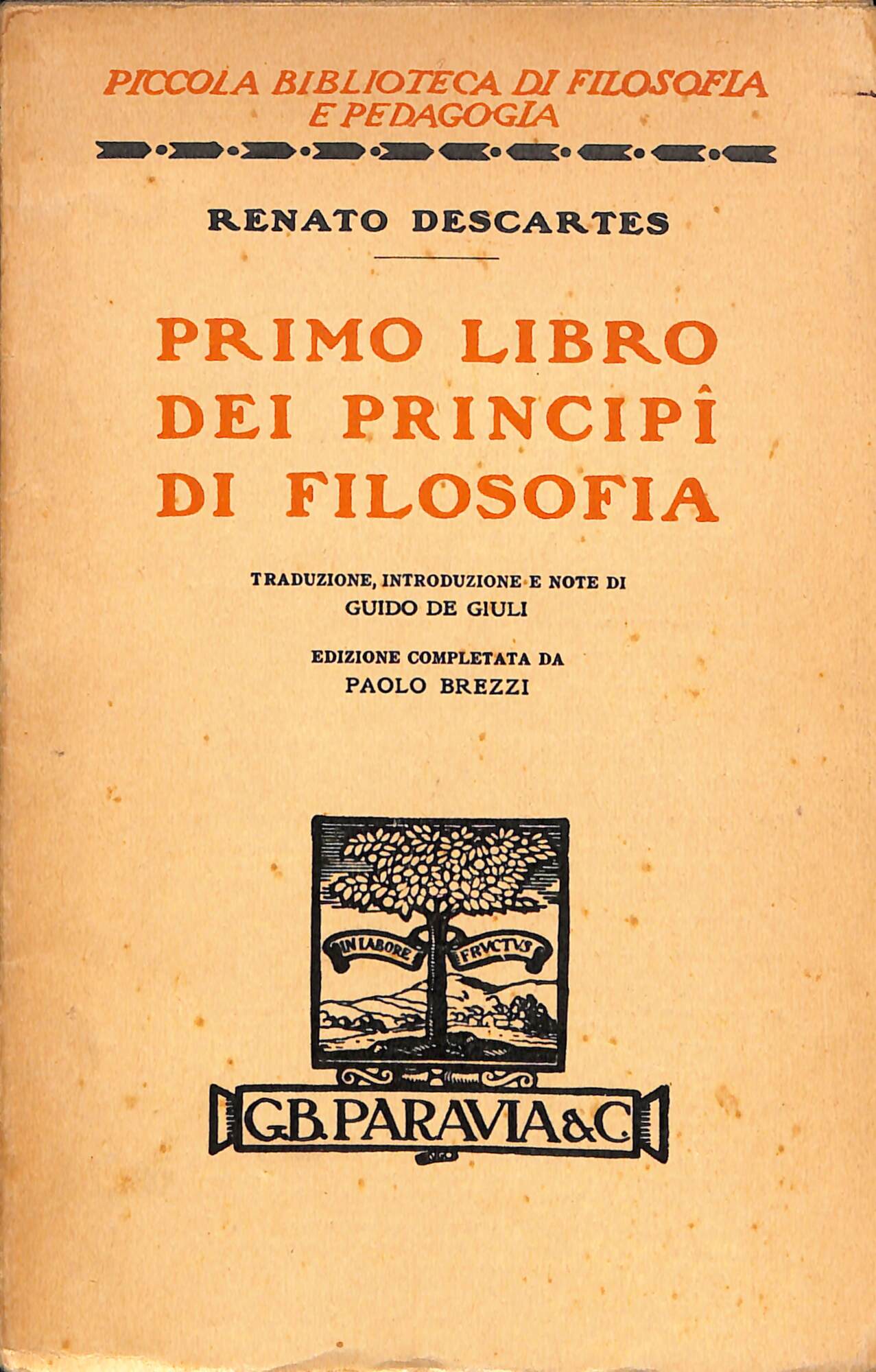 Primo libro dei principi di filosofia