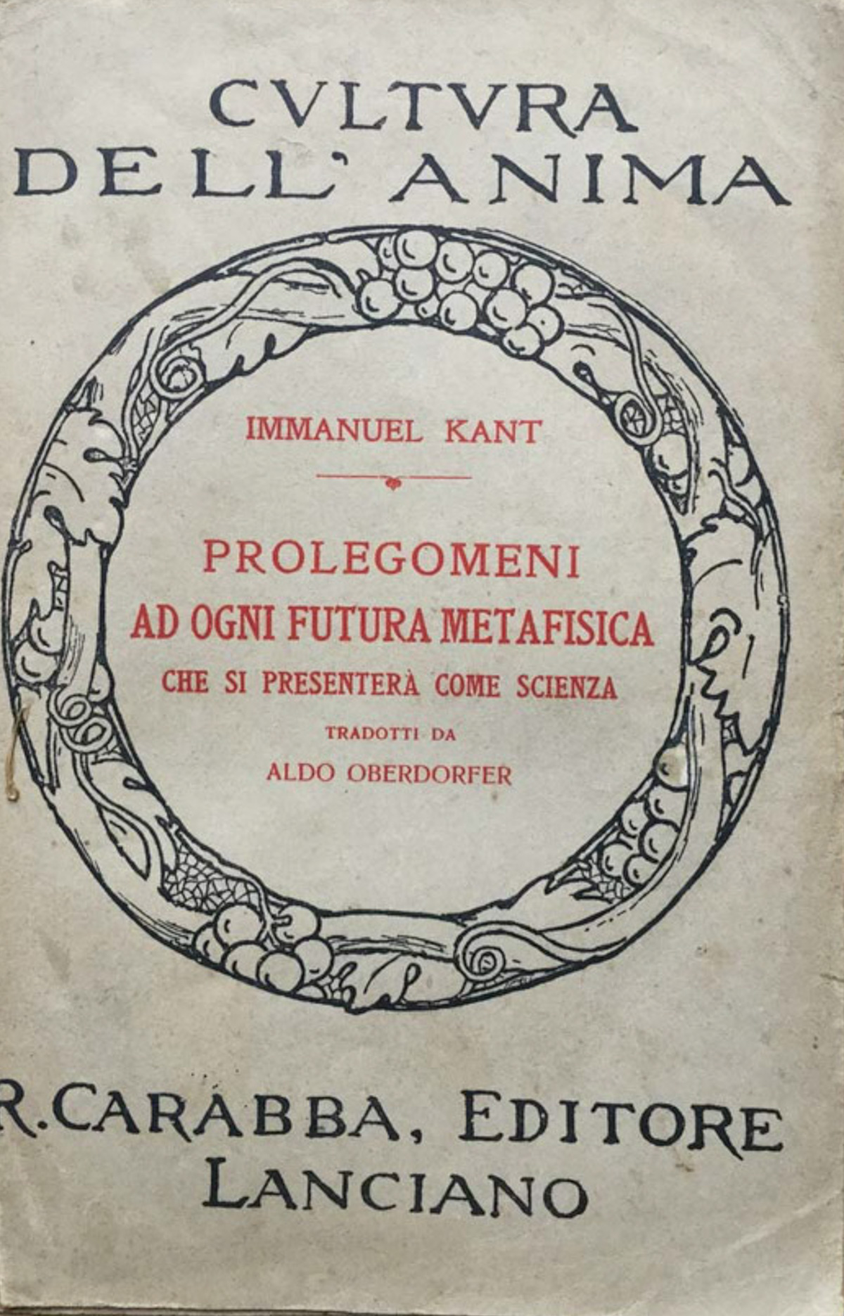 Prolegomeni ad ogni futura metafisica che si presenterà come scienza