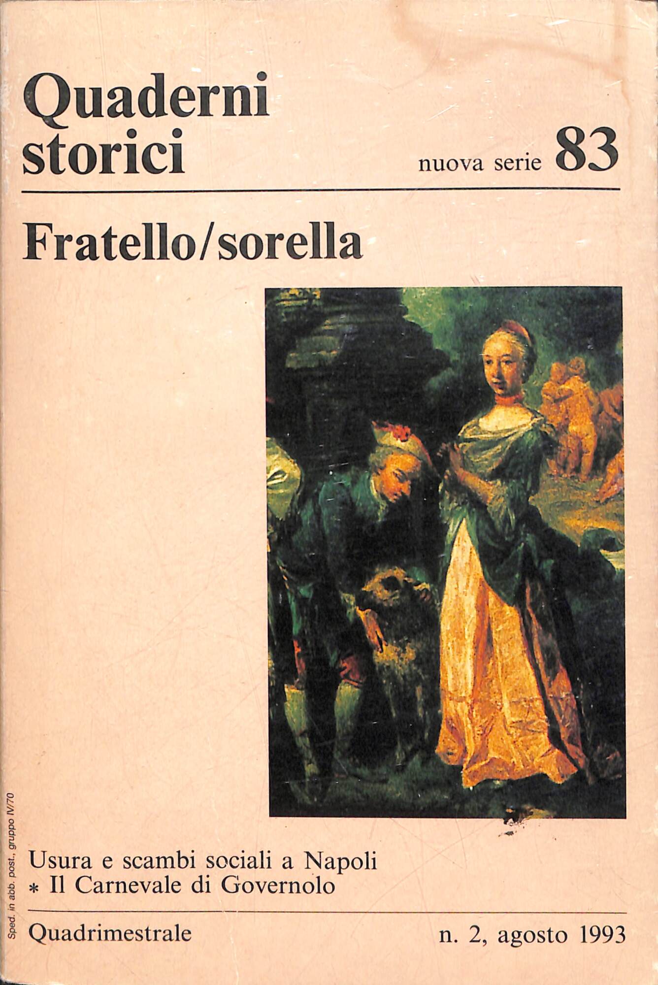 Quaderni storici 83. Fratello/sorella