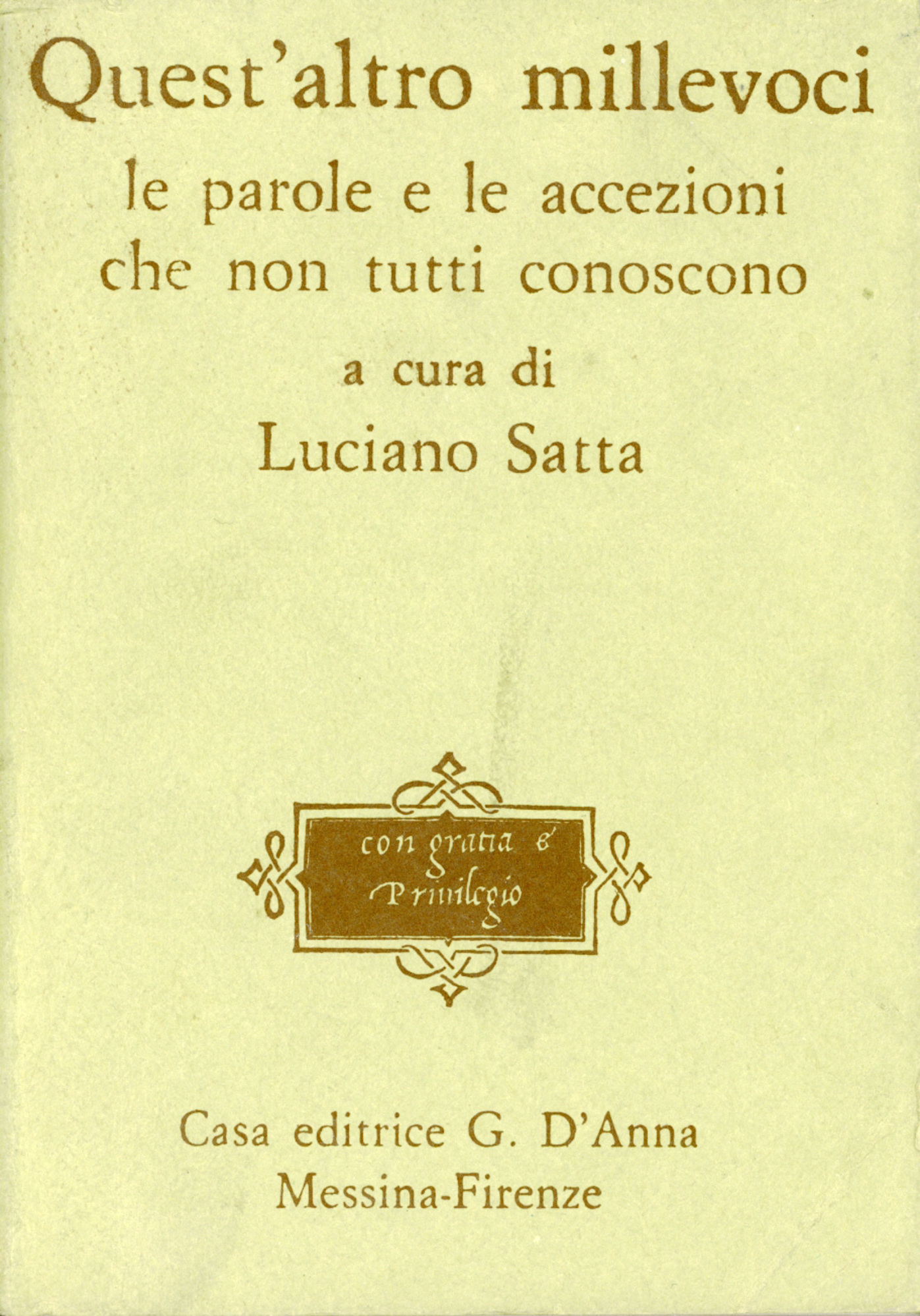 Quest'altro millevoci