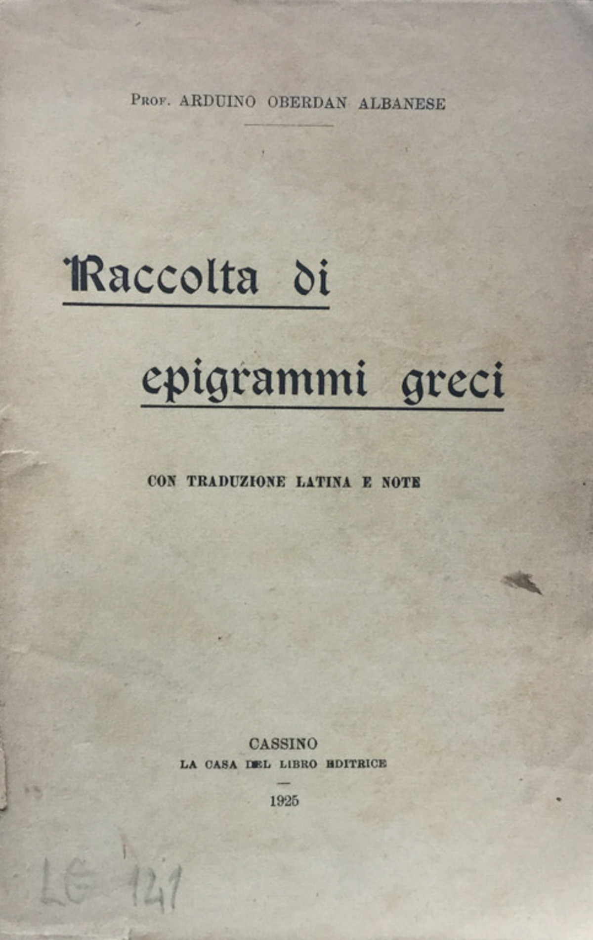 Raccolta di epigrammi greci