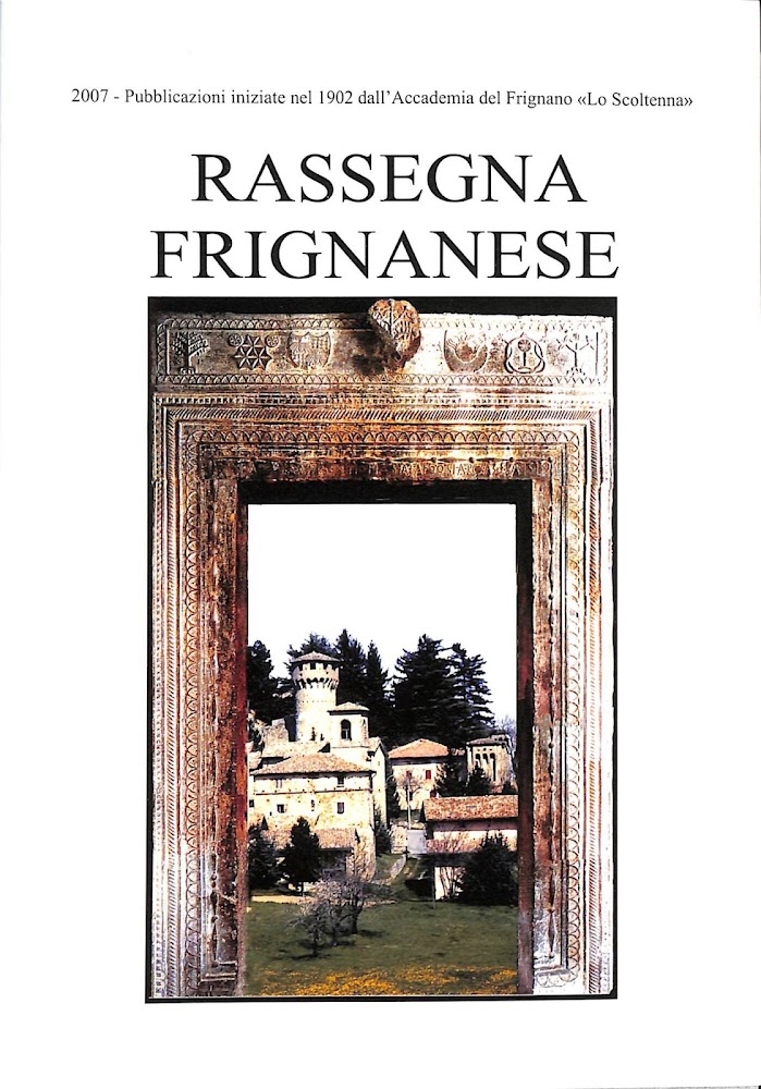 RASSEGNA FRIGNANESE. n. 37 (2007). Rivista di cultura e studi …