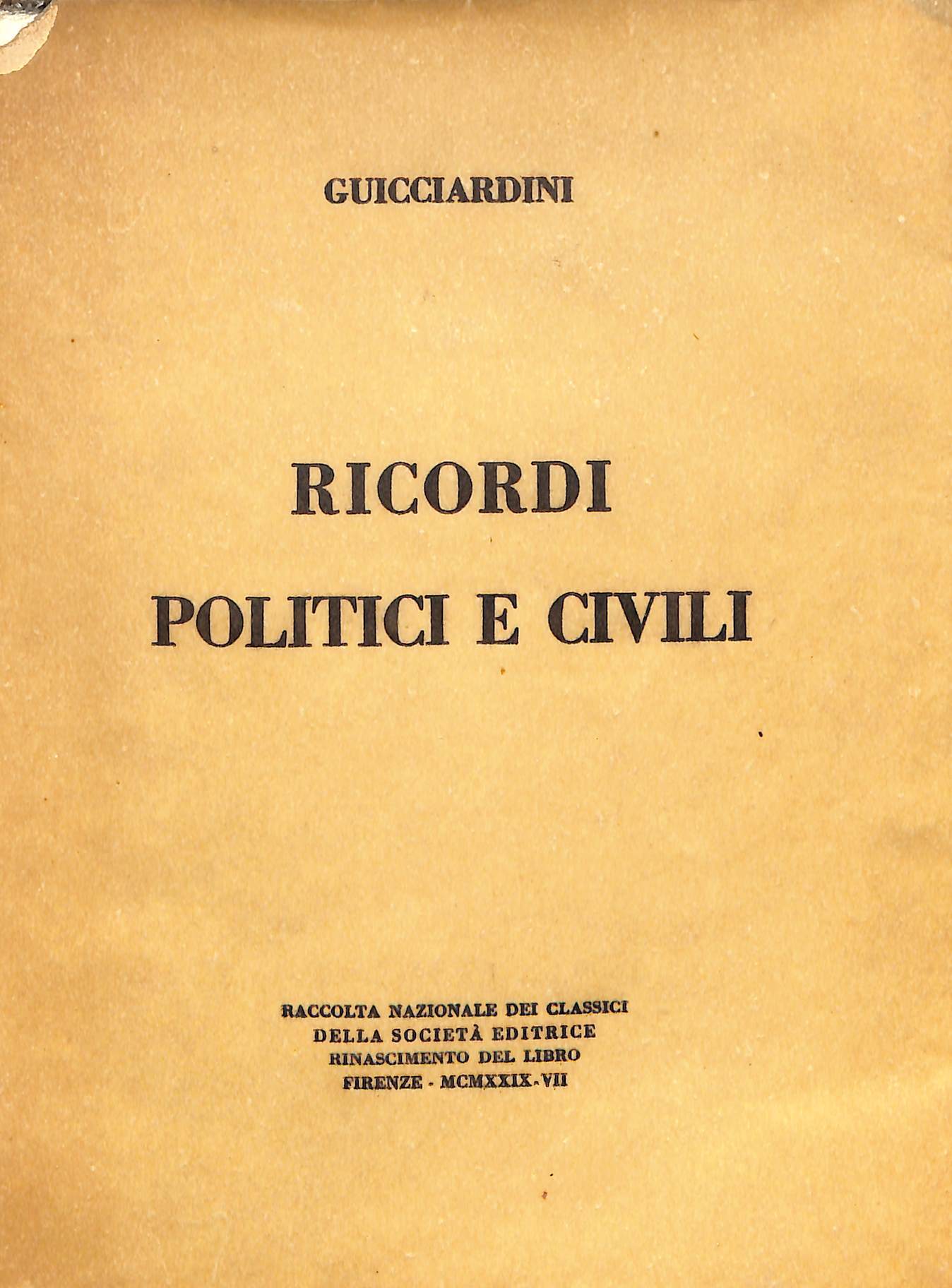 Ricordi politici e civili