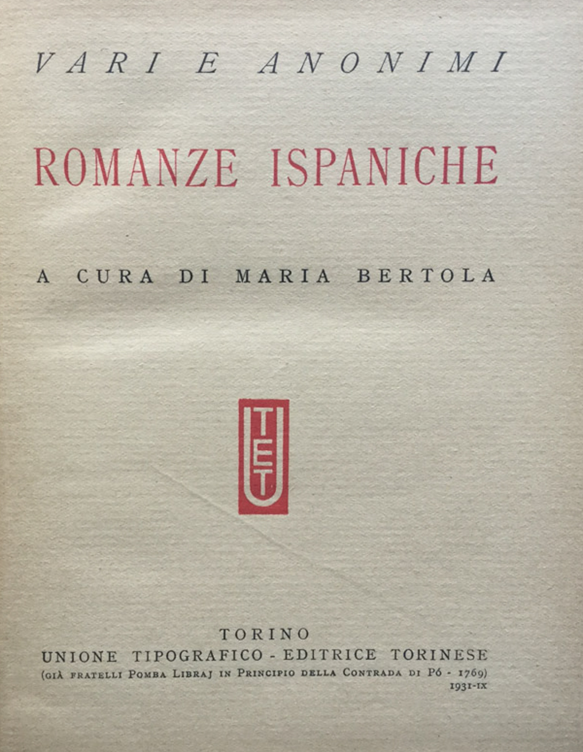 Romanze ispaniche