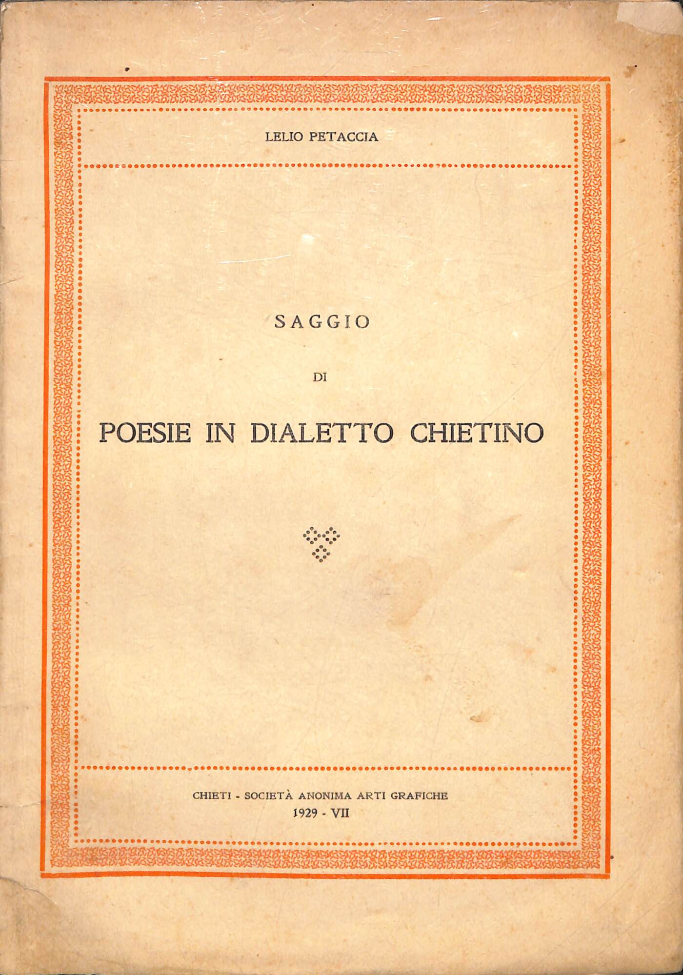 Saggio di poesie in dialetto chietino