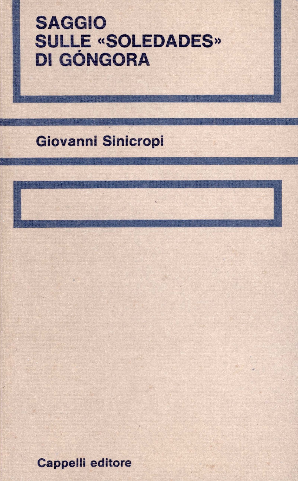 Saggio sulle Soledades di Gongora