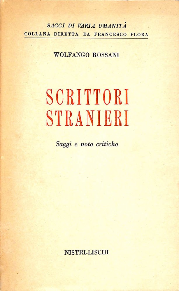 Scrittori stranieri : saggi e note critiche