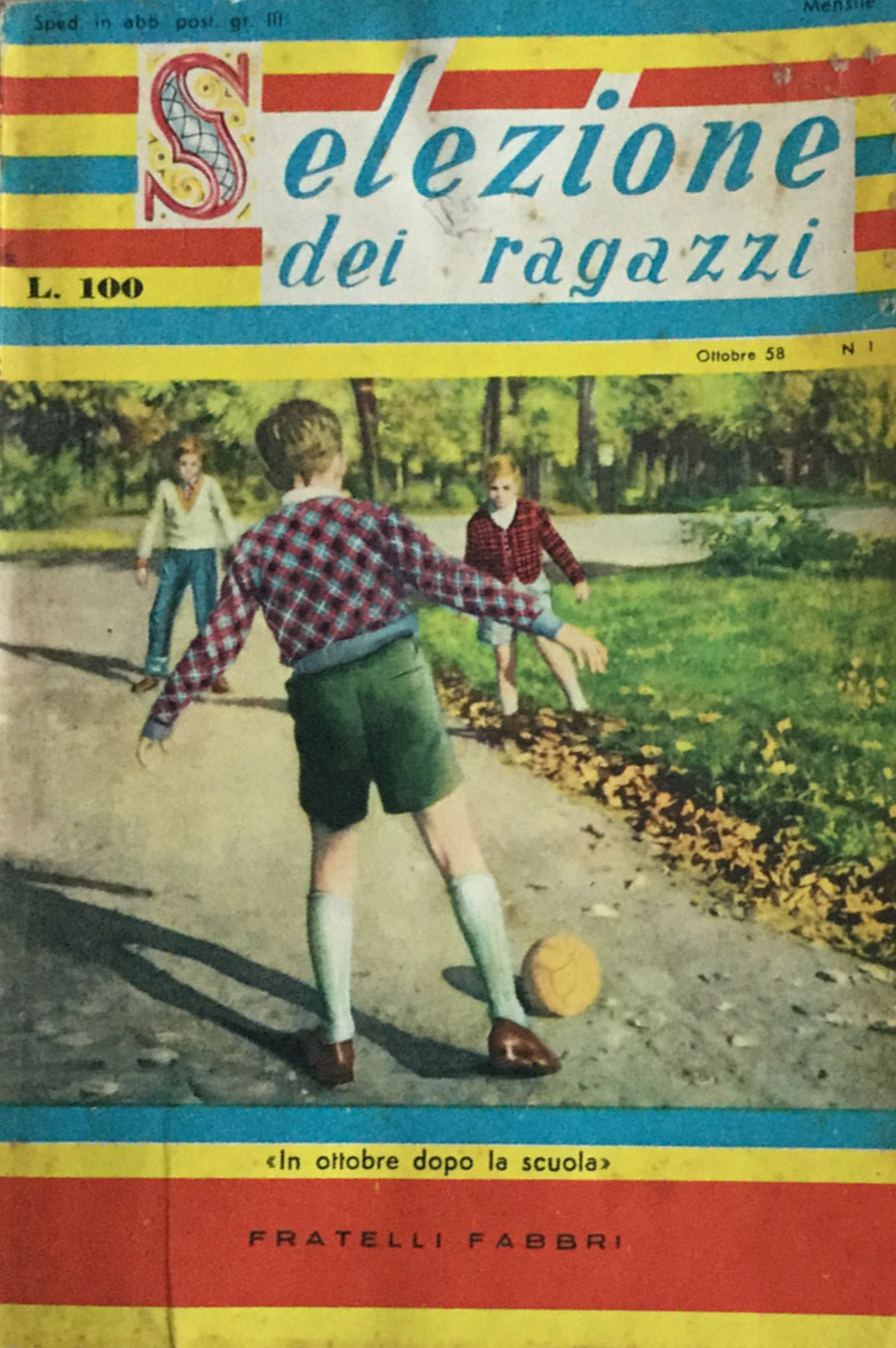 Selezione dei Ragazzi 1958 ottobre novembre dicembre