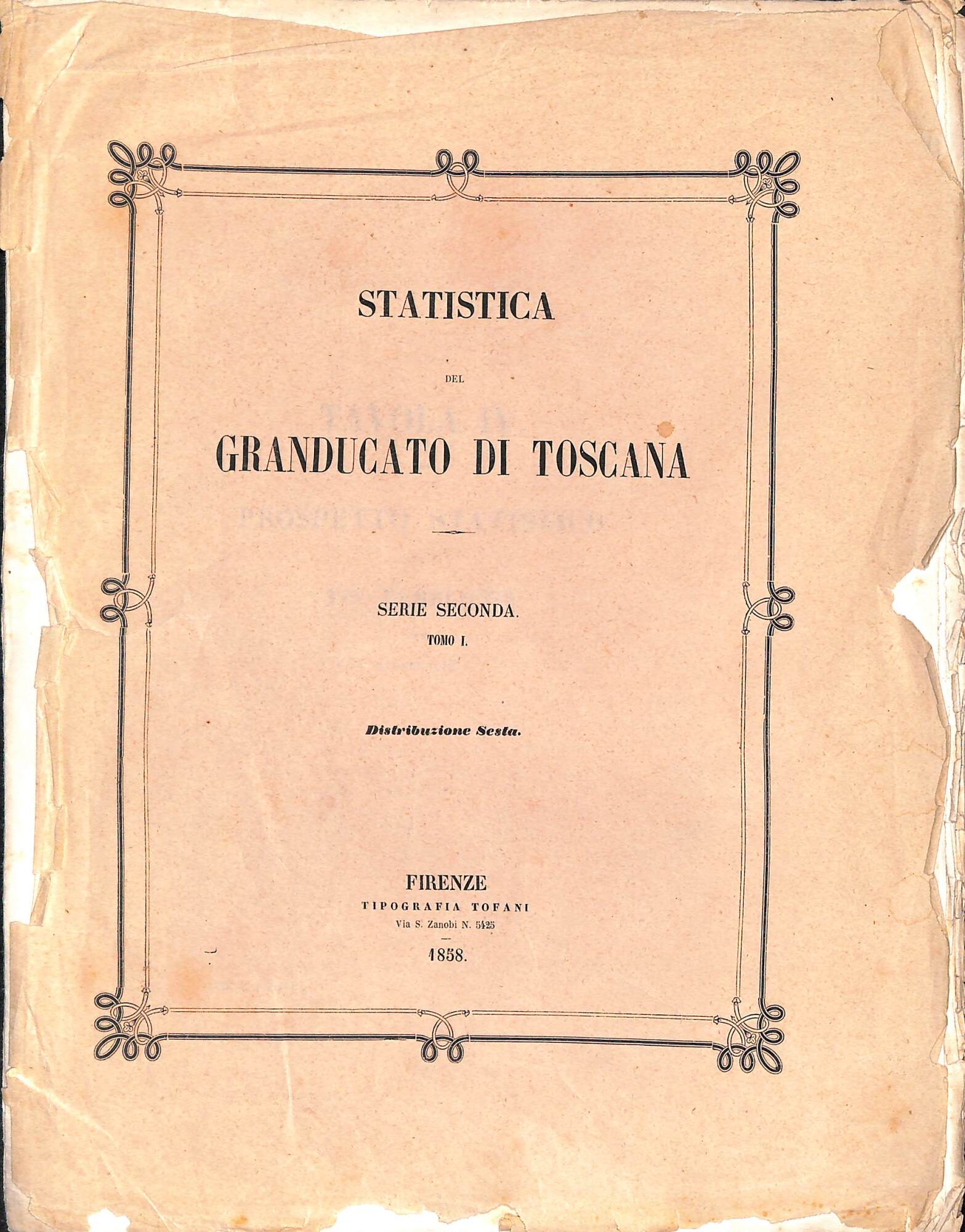 Statistica del Granducato di Toscana - Vie Pubbliche