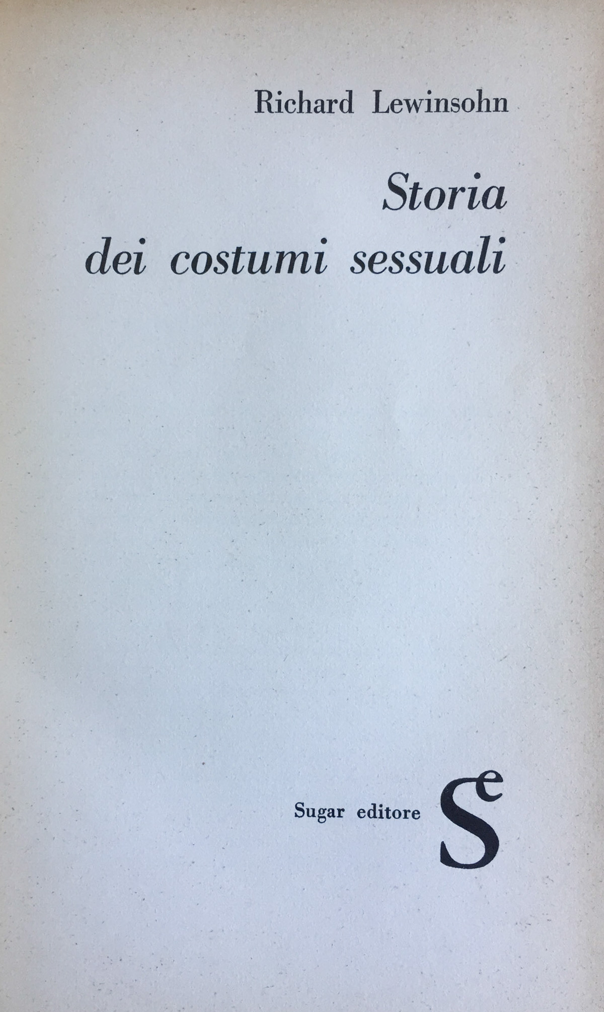 Storia dei costumi sessuali