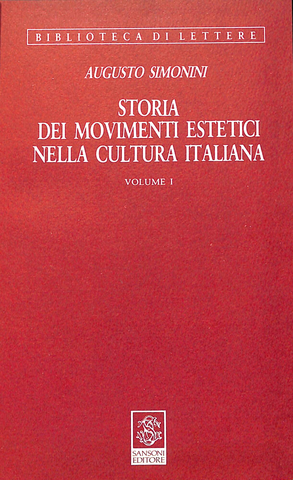 Storia dei movimenti estetici nella cultura italiana