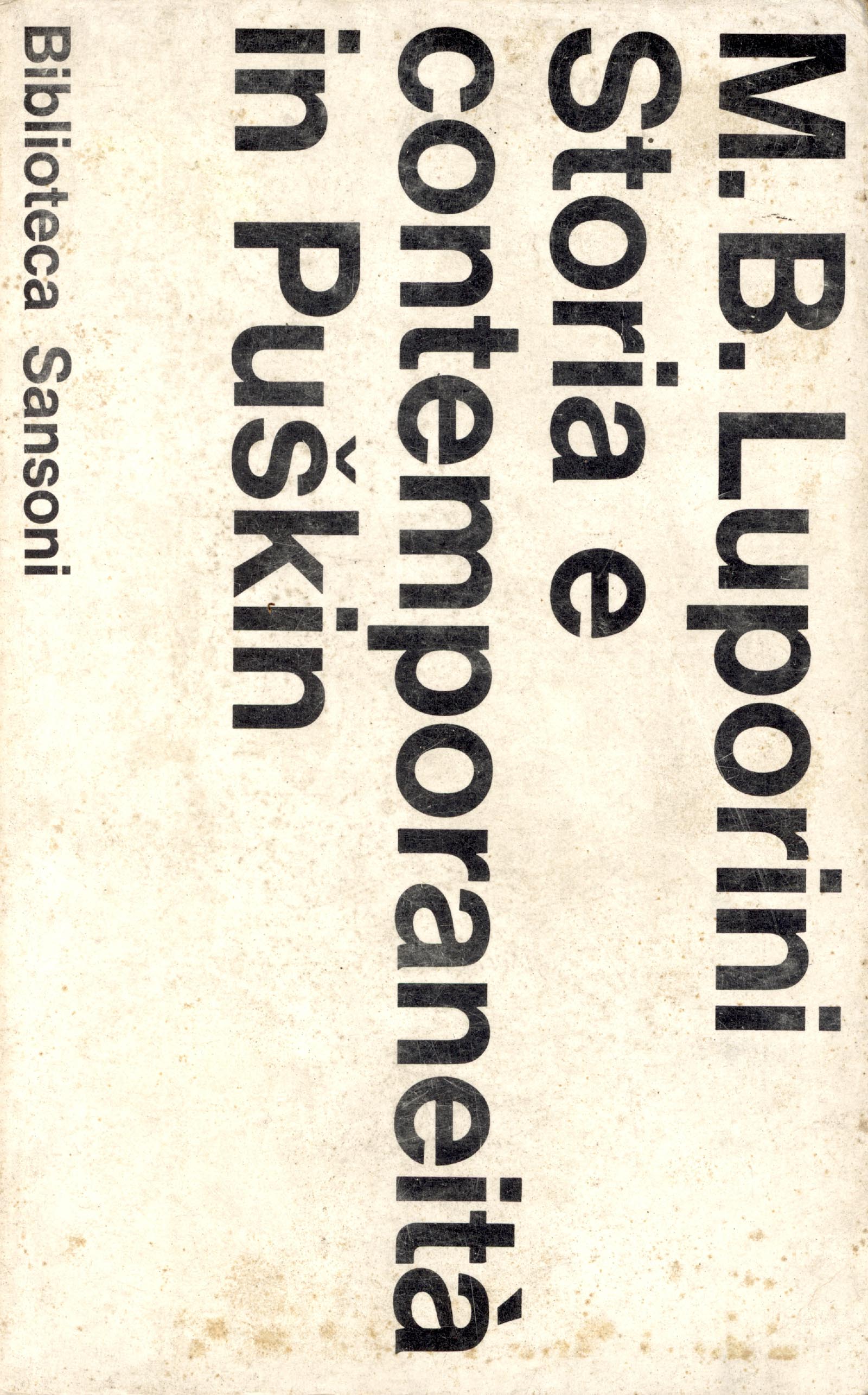 Storia e contemporaneità in Puskin