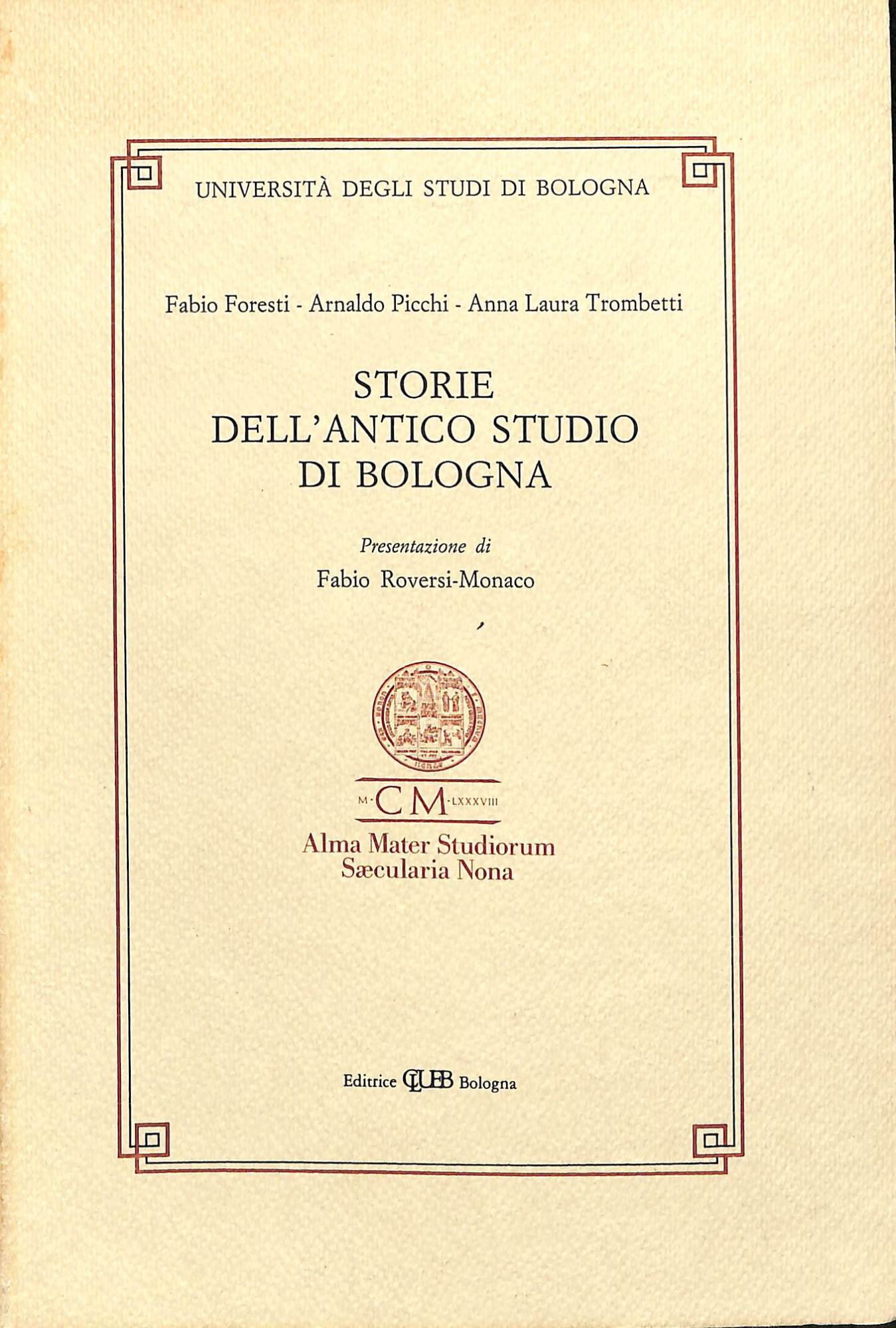 Storie dell'antico Studio di Bologna