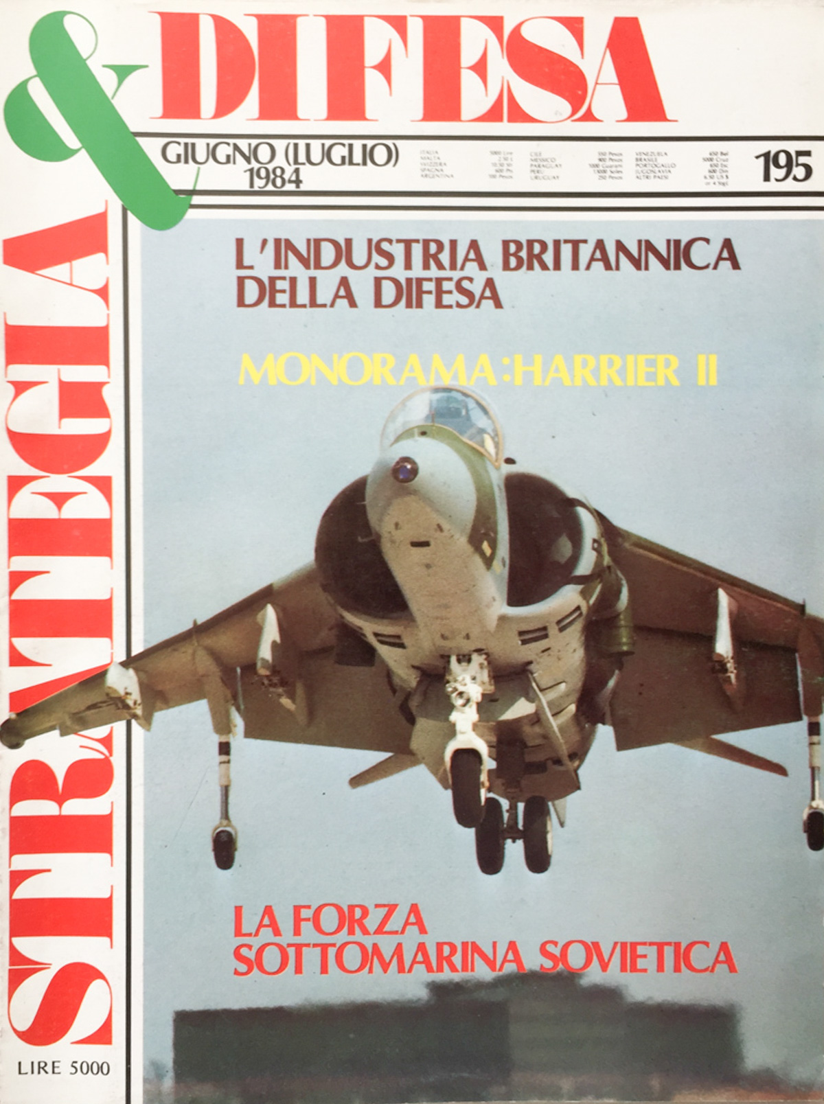 Strategia e difesa 195 giugno-luglio 1984
