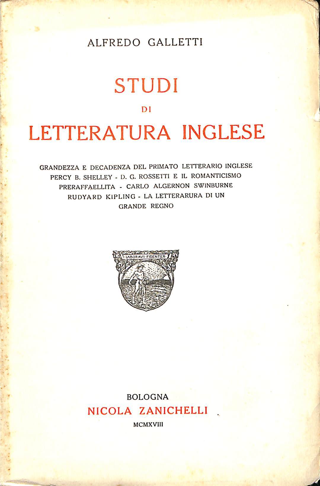 Studi di letteratura inglese